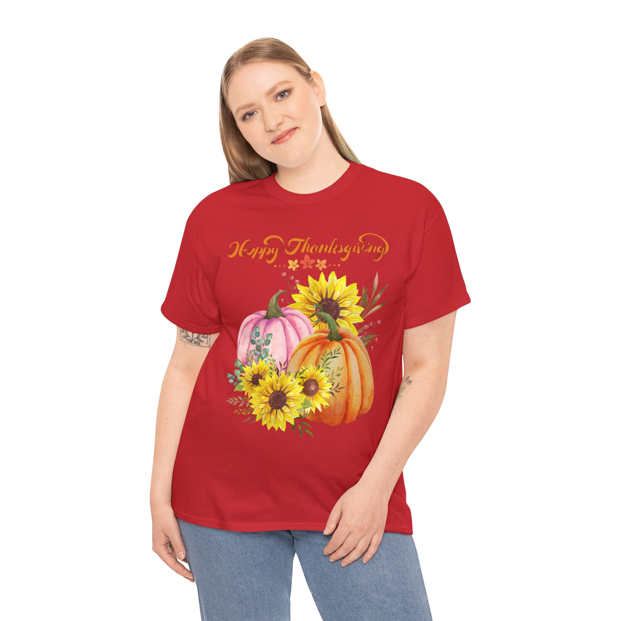 Thanksgiving T-shirts, Pumpkin Tee, Autumn Shirt, Unisex Fall Apparel, Holiday Gift, Cozy Outfit, Harvest Festival Clothing