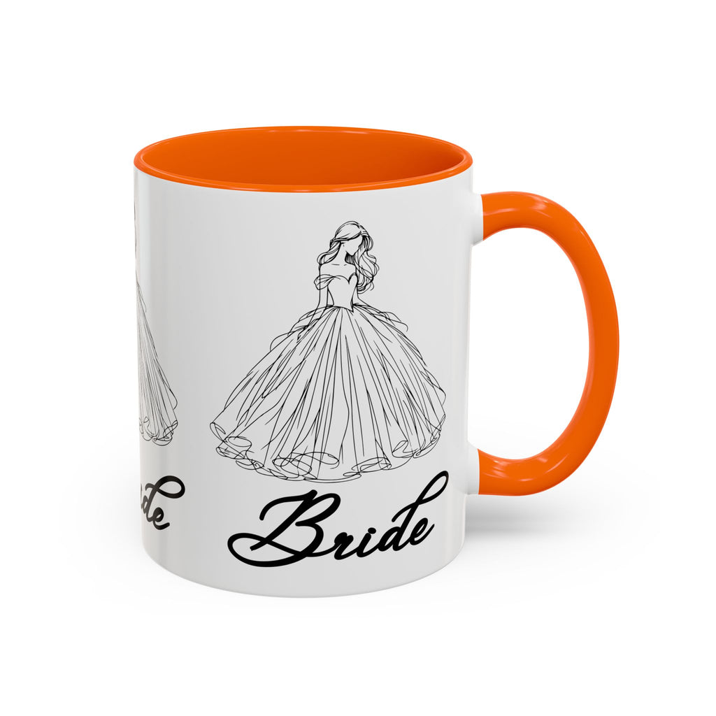 Bride Mug | Elegant Wedding Dress Design | Bridal Shower Gift & Keepsake