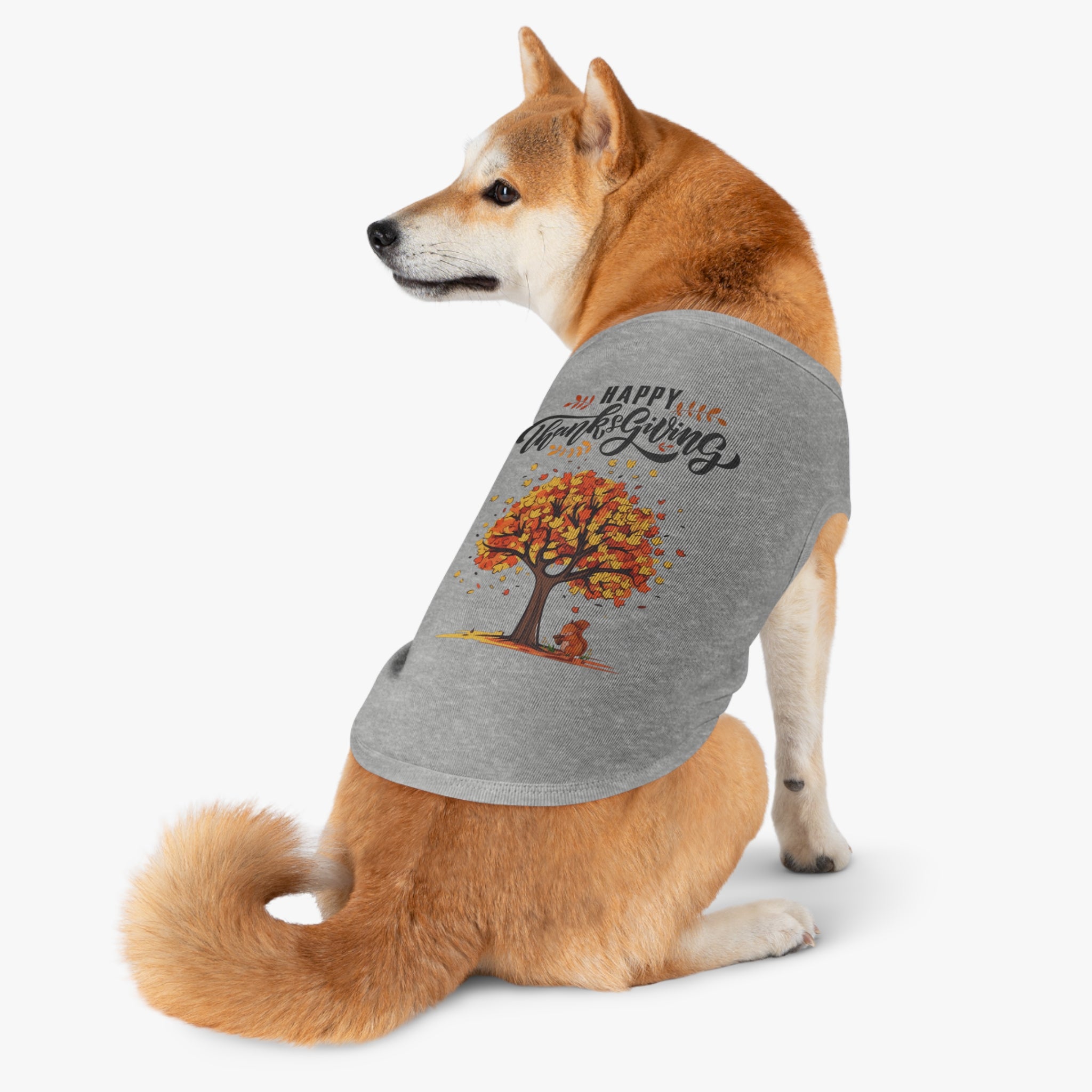 Thanksgiving Pet Tank Top, Dog Shirt, Fall Apparel, Cute Dog Clothes, Pumpkin Spice Season