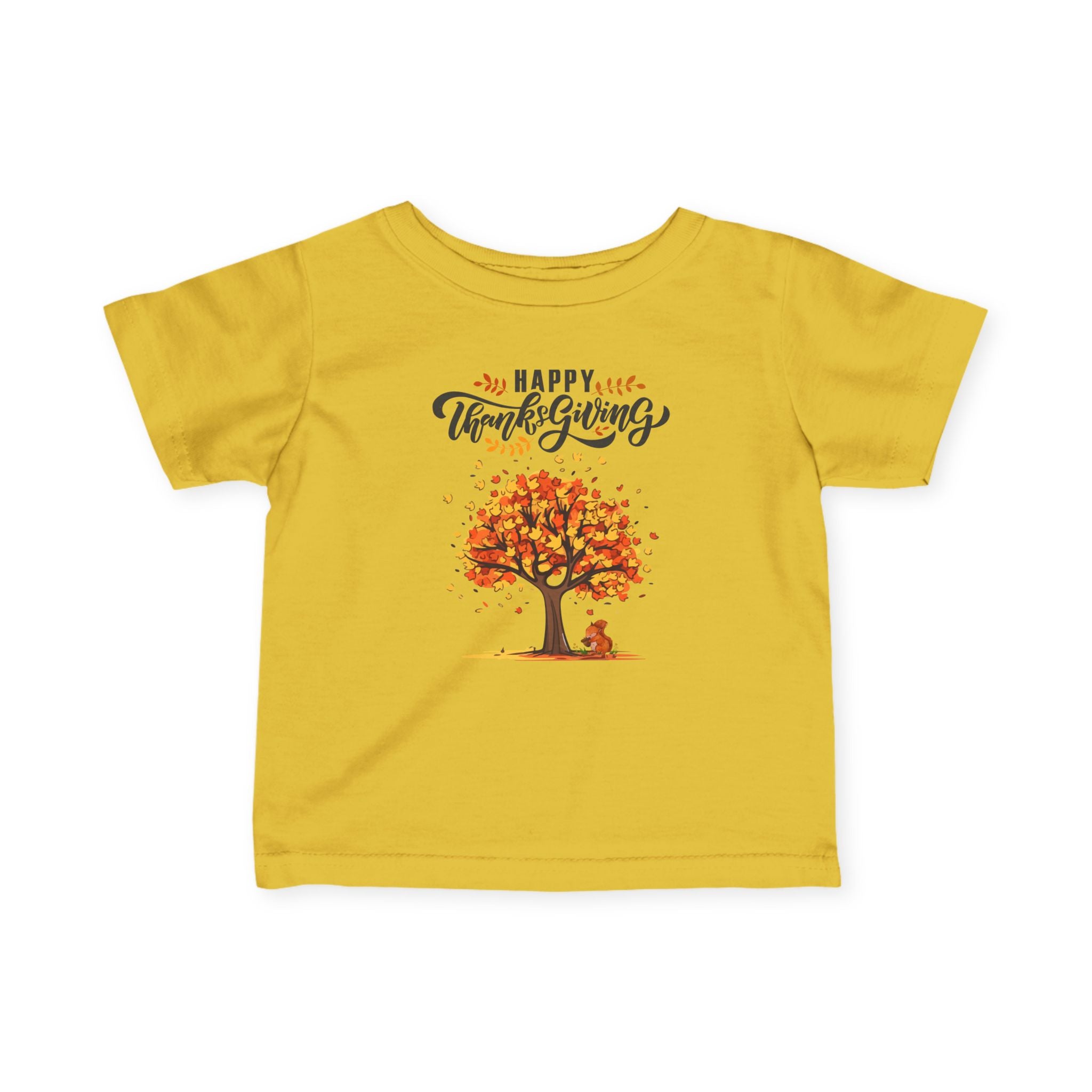 Thanksgiving Infant Tee, Cute Baby Shirt, Fall Baby Clothes, Happy Thanksgiving T-Shirt, Autumn Baby Outfit, Toddler Apparel