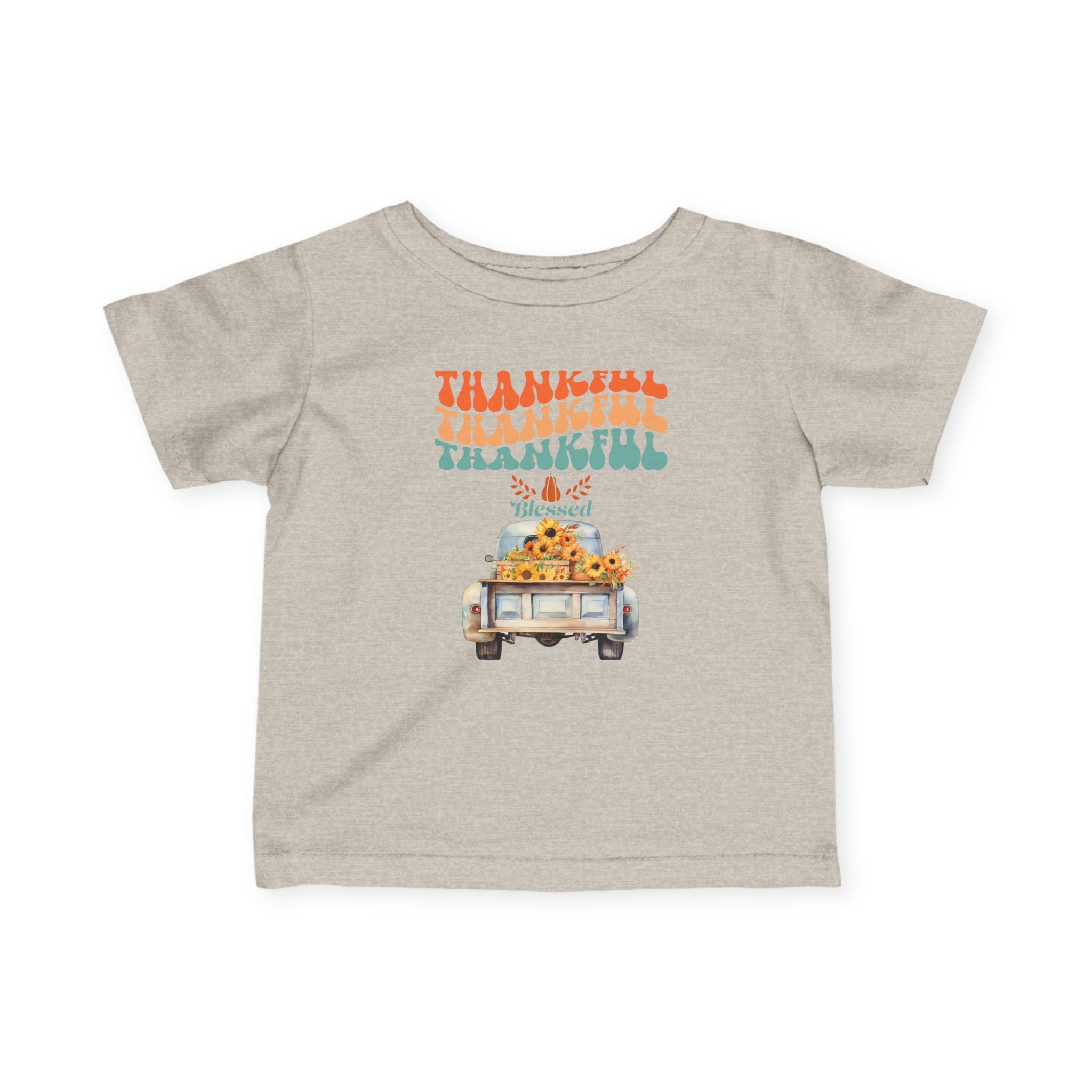 Thankful Infant T-Shirt, Cute Baby Tee, Thanksgiving Outfit, Fall Baby Clothing, Holiday Gift for Infants, Seasonal Wear