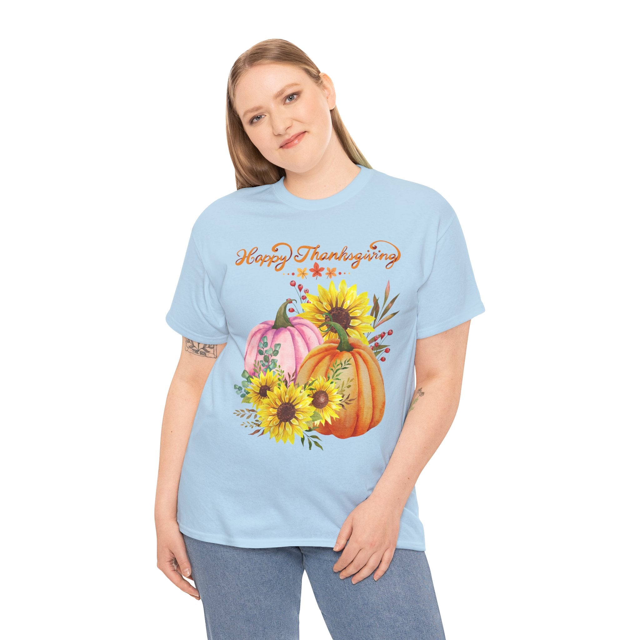 Thanksgiving T-shirts, Pumpkin Tee, Autumn Shirt, Unisex Fall Apparel, Holiday Gift, Cozy Outfit, Harvest Festival Clothing