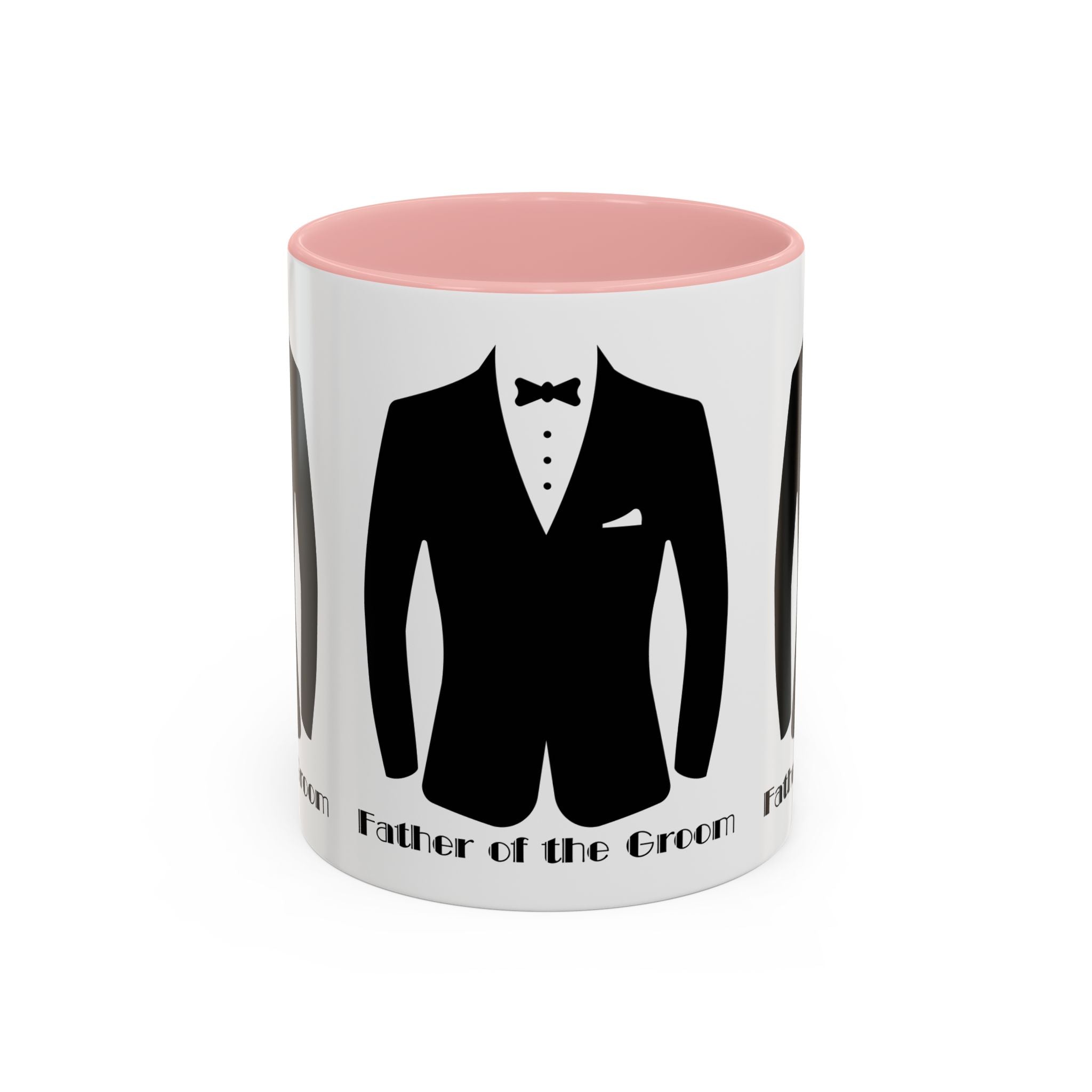 Father of the Groom Accent Coffee Mug 11/15 oz- Perfect Groomsmen Gift, Wedding Keepsake, Stylish Drinkware, Unique Wedding Favor
