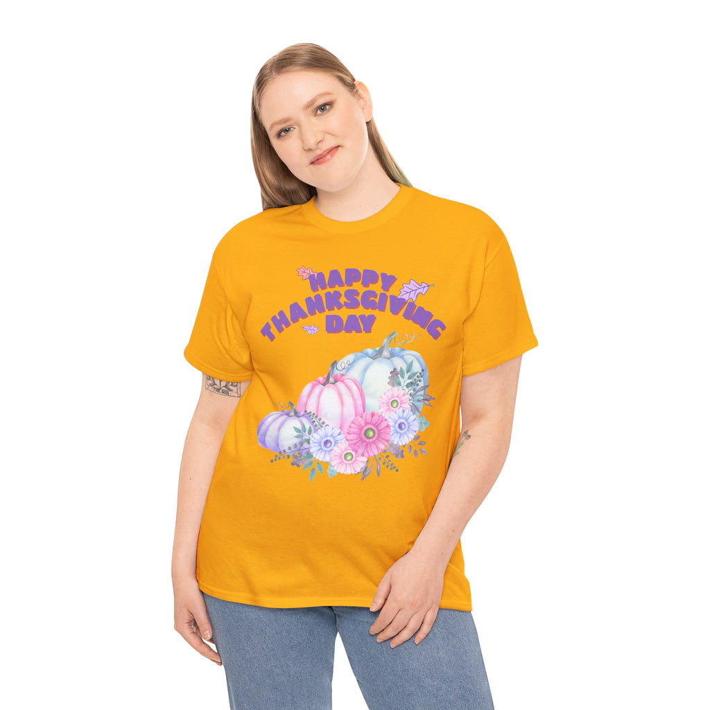 Thanksgiving Celebration Tee, Happy Thanksgiving Day Shirt, Fall T-Shirt, Holiday Gift, Unisex Cotton Top, Autumn Fashion