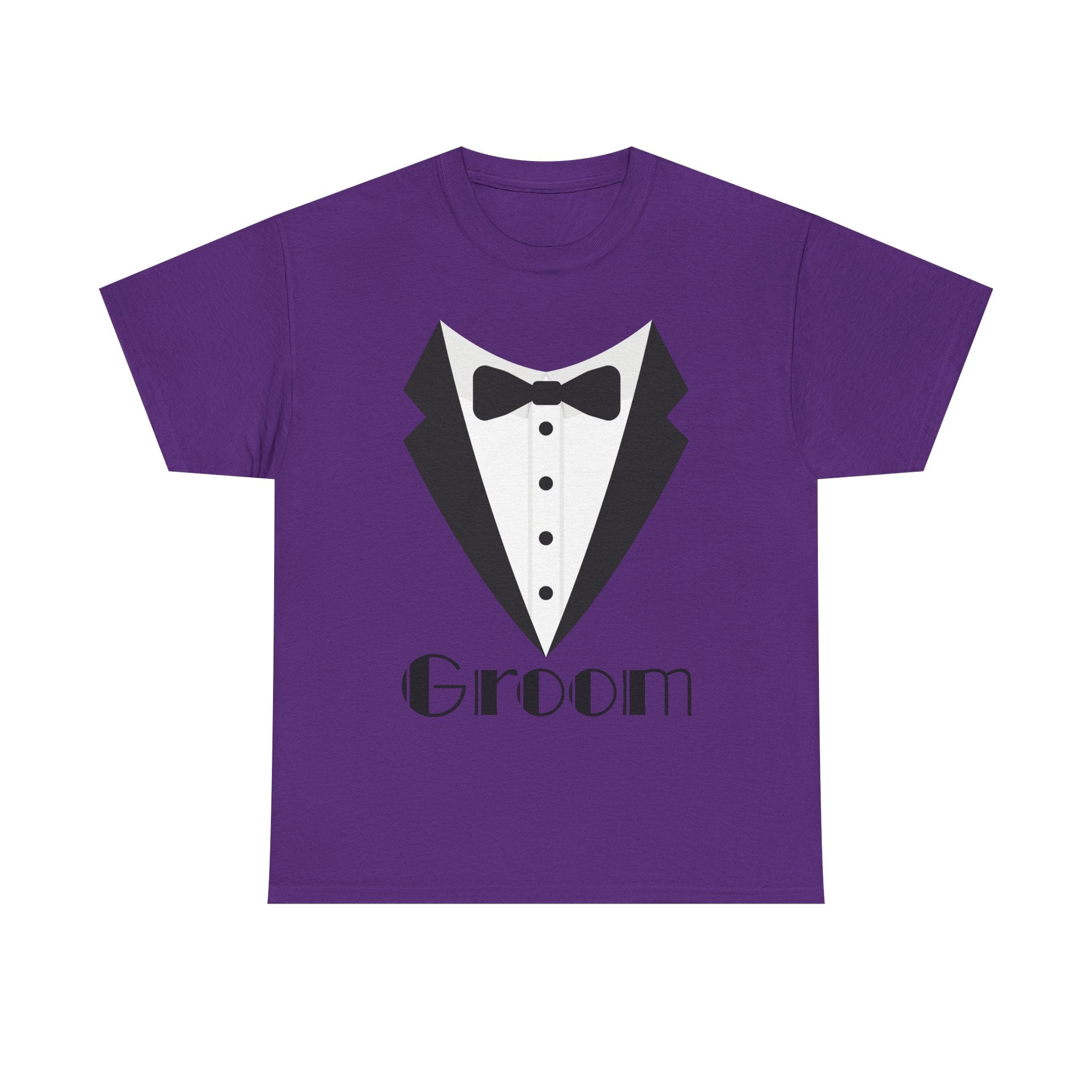 Groom T-Shirt, Unisex Heavy Cotton Tee for Weddings, Bachelor Parties, Groomsmen Gifts, Casual Wear, Bridal Showers