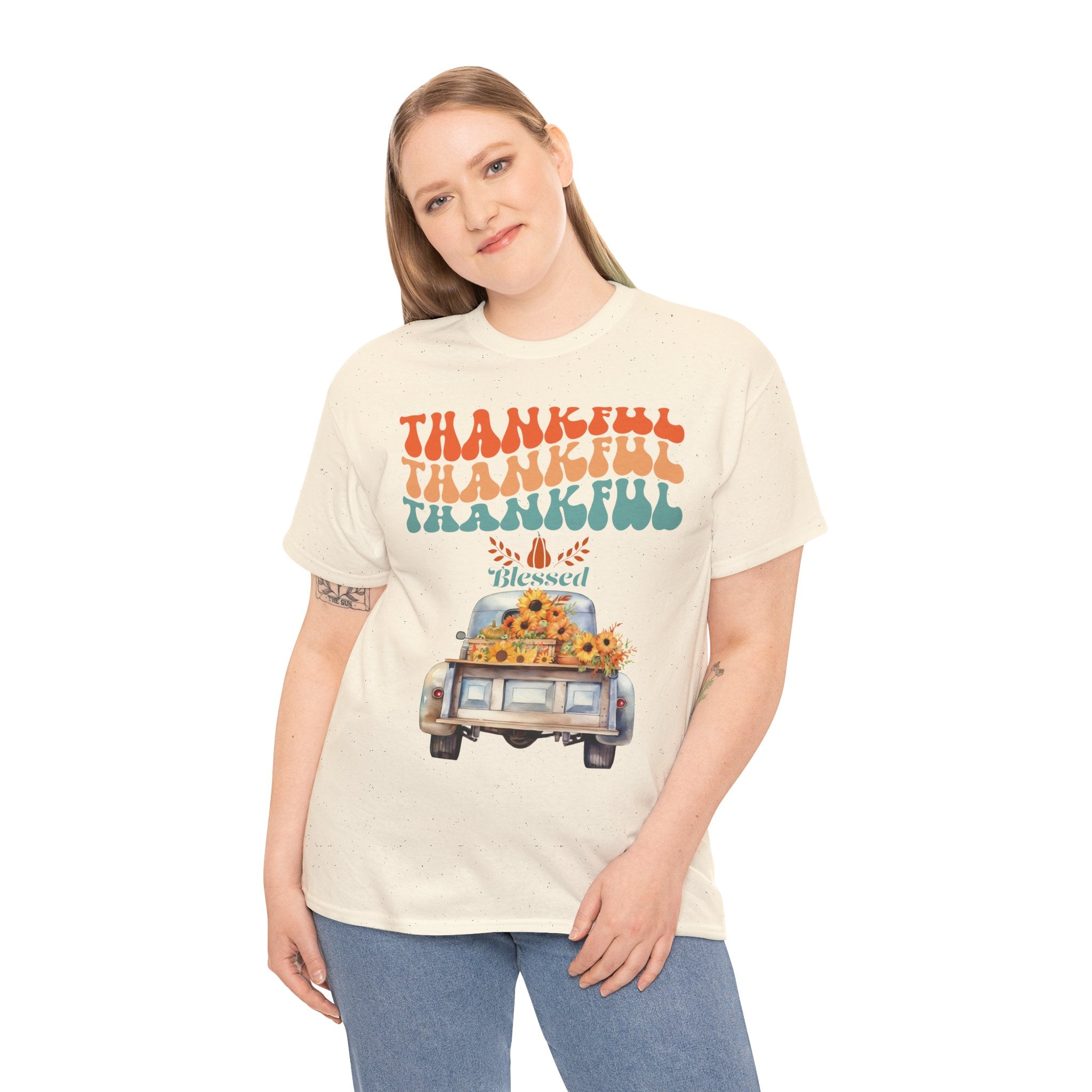 Thankful Vibes Unisex Tee - Perfect for Thanksgiving, Gratitude, Casual Wear, Gifts, Summer Days