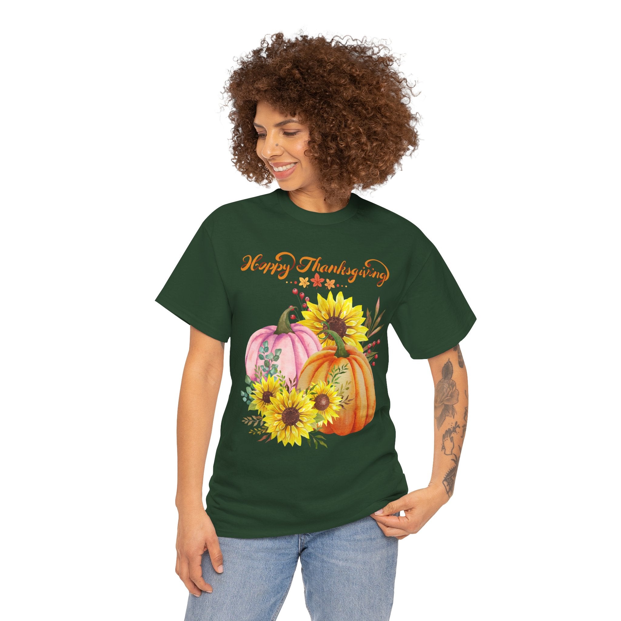 Thanksgiving T-shirts, Pumpkin Tee, Autumn Shirt, Unisex Fall Apparel, Holiday Gift, Cozy Outfit, Harvest Festival Clothing