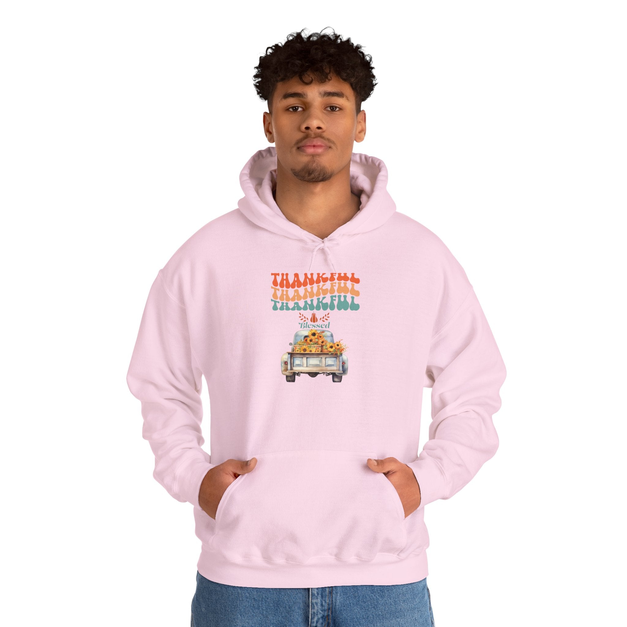 Thankful Vintage Hoodie - Cozy Unisex Sweatshirt for Fall, Thanksgiving Gathering, Gift, Casual Wear, Layering
