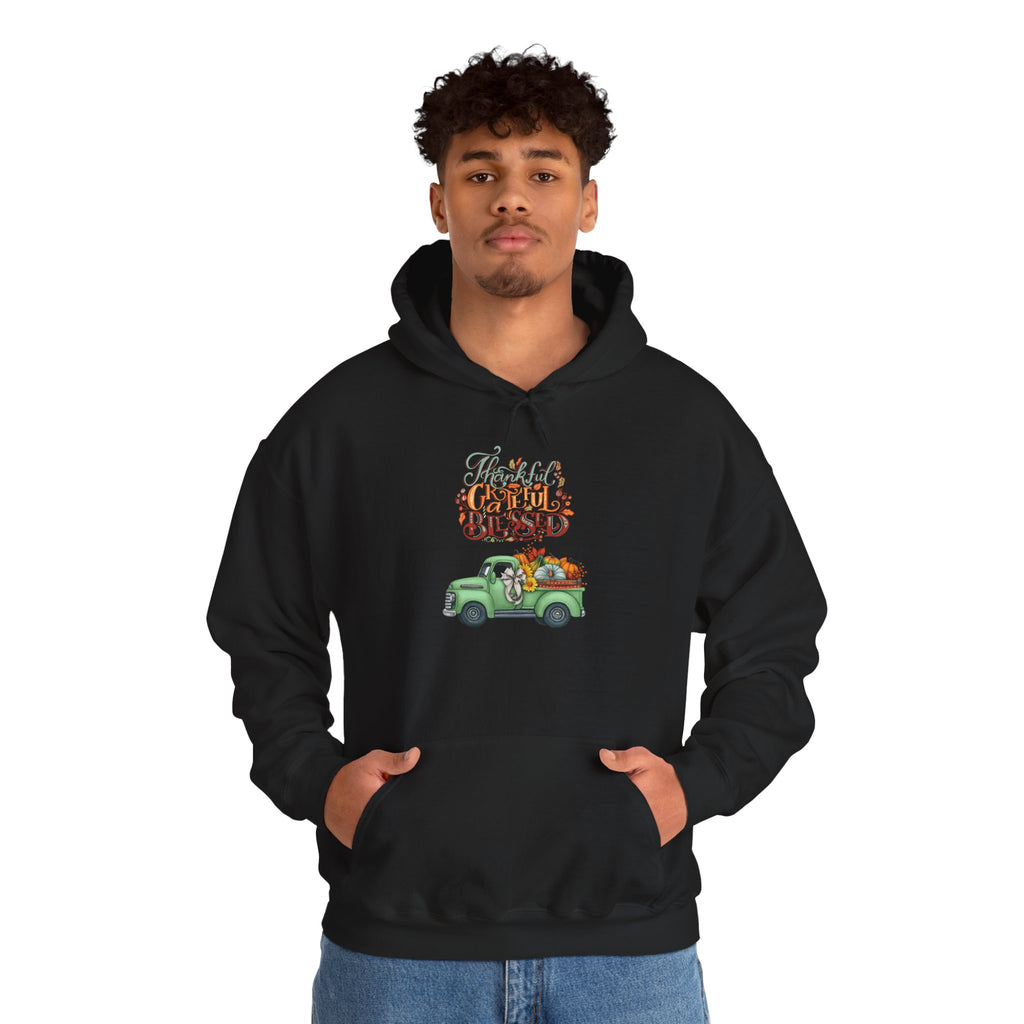 Festive Truck Sweatshirt - Cozy Holiday Hoodie, Winter Gift, Christmas Apparel, Unisex Clothing, Seasonal Fashion