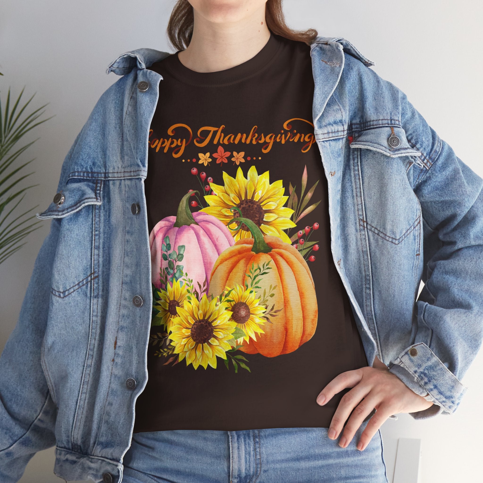 Thanksgiving T-shirts, Pumpkin Tee, Autumn Shirt, Unisex Fall Apparel, Holiday Gift, Cozy Outfit, Harvest Festival Clothing