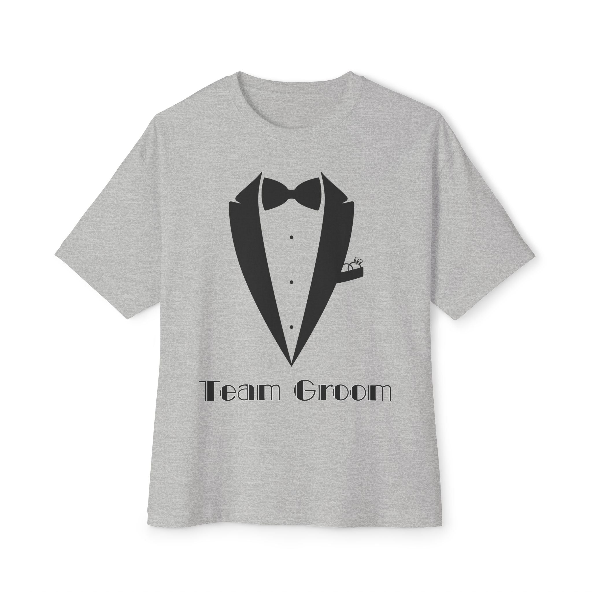 Groom's Team T-Shirt, Casual Wedding Tee, Unisex Oversized Tee, Bridal Party Gift, Groom Squad Shirt, Funny Wedding Apparel