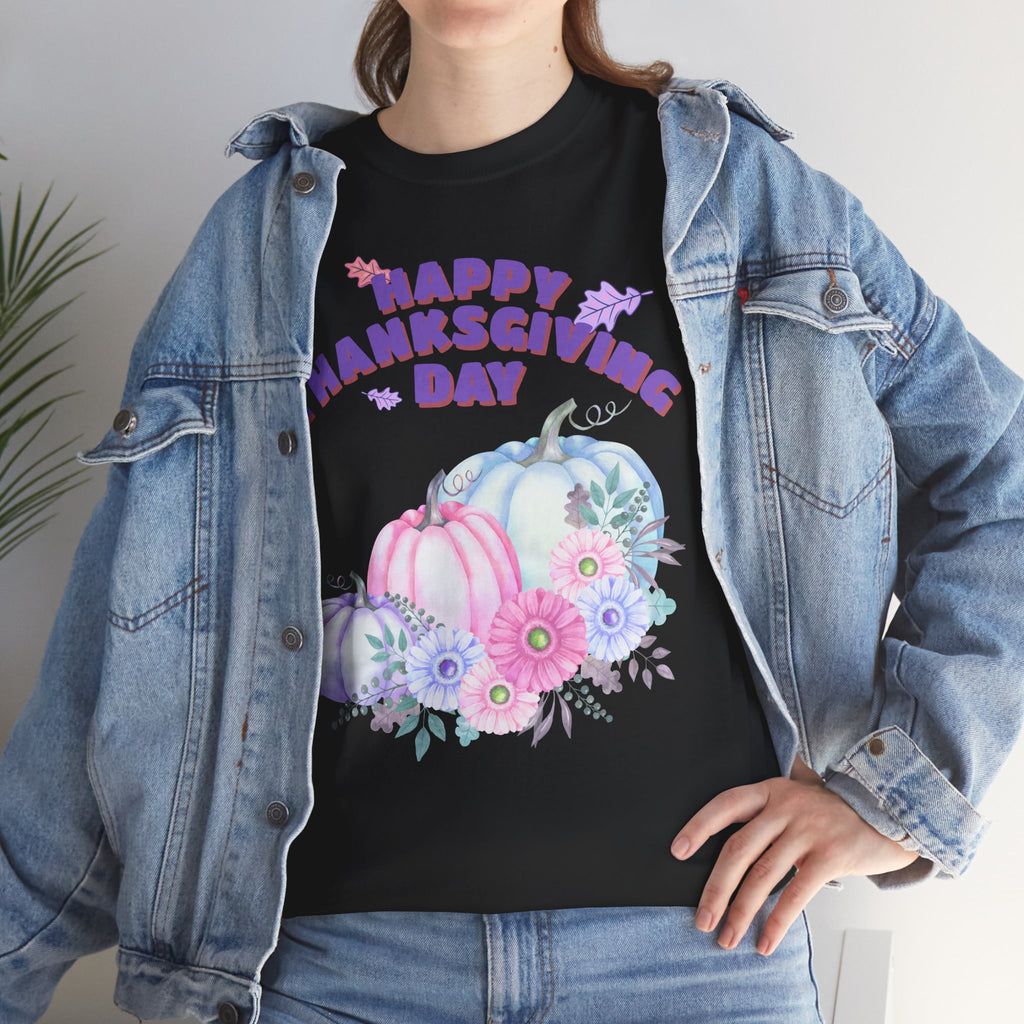 Thanksgiving Celebration Tee, Happy Thanksgiving Day Shirt, Fall T-Shirt, Holiday Gift, Unisex Cotton Top, Autumn Fashion
