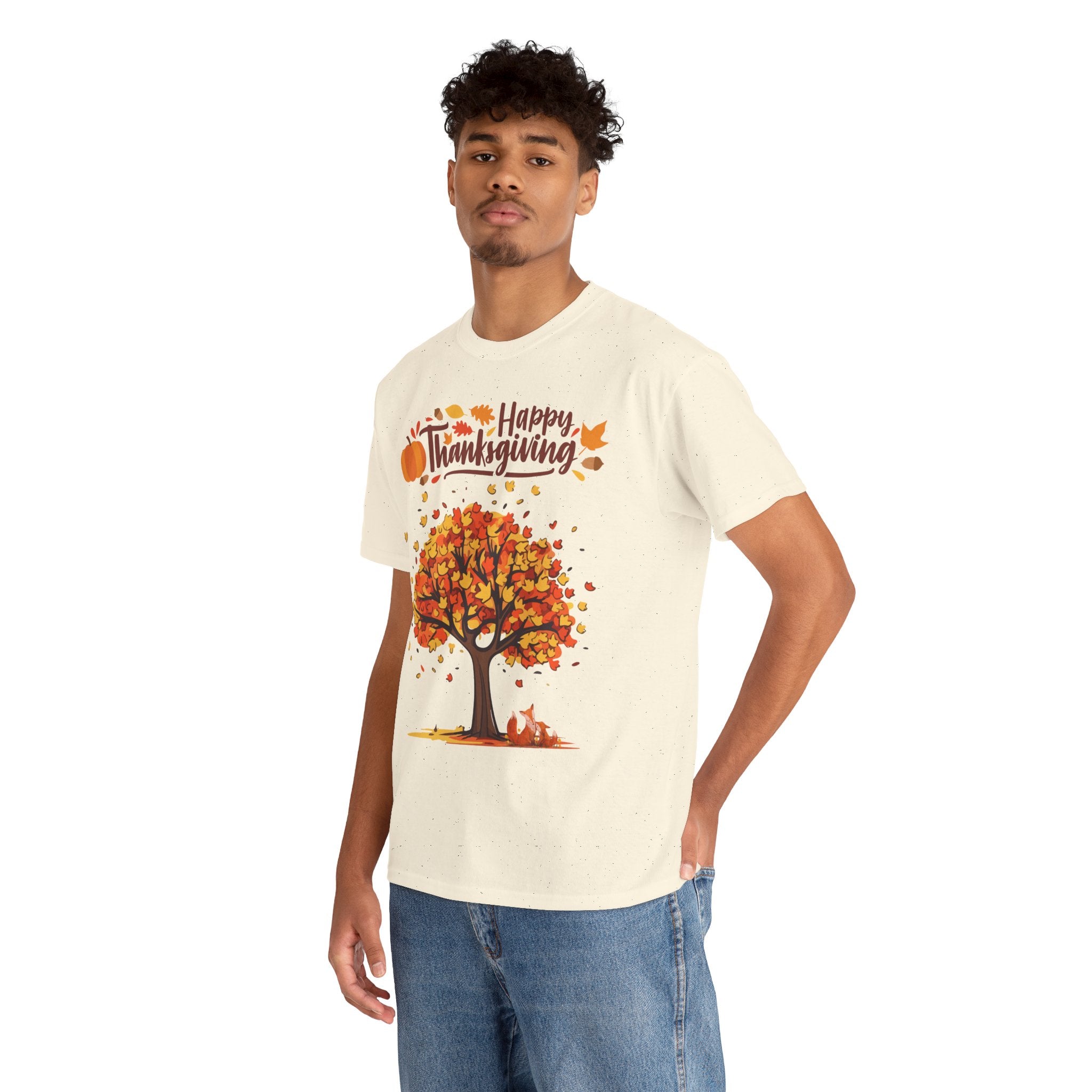 Thanksgiving Tree Tee, Autumn Shirt, Fall Apparel, Family Gathering Top, Seasonal Wear, Thanksgiving Gift
