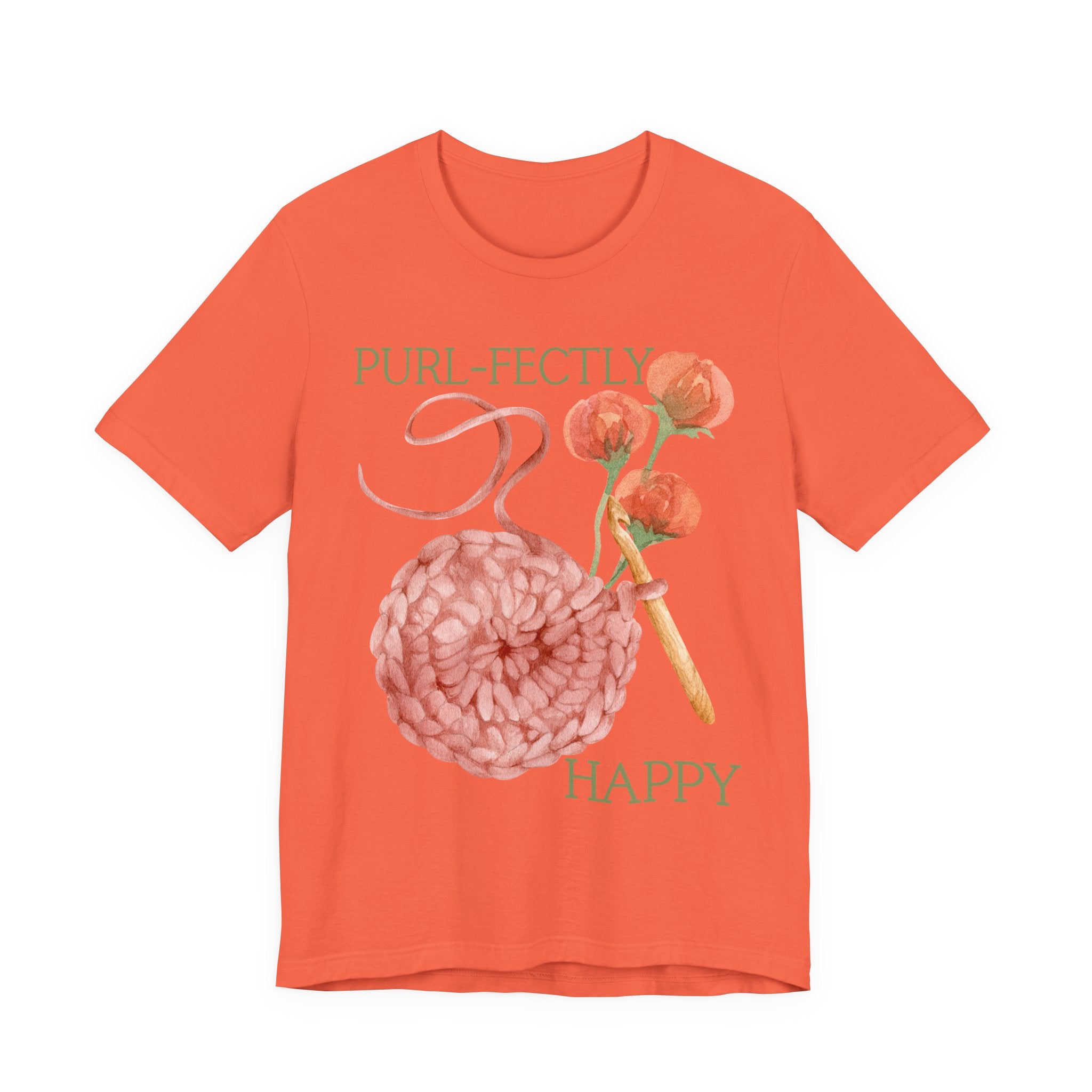 Purl-fectly Happy Crafting Joy Tee -Unisex Short Sleeve Shirt