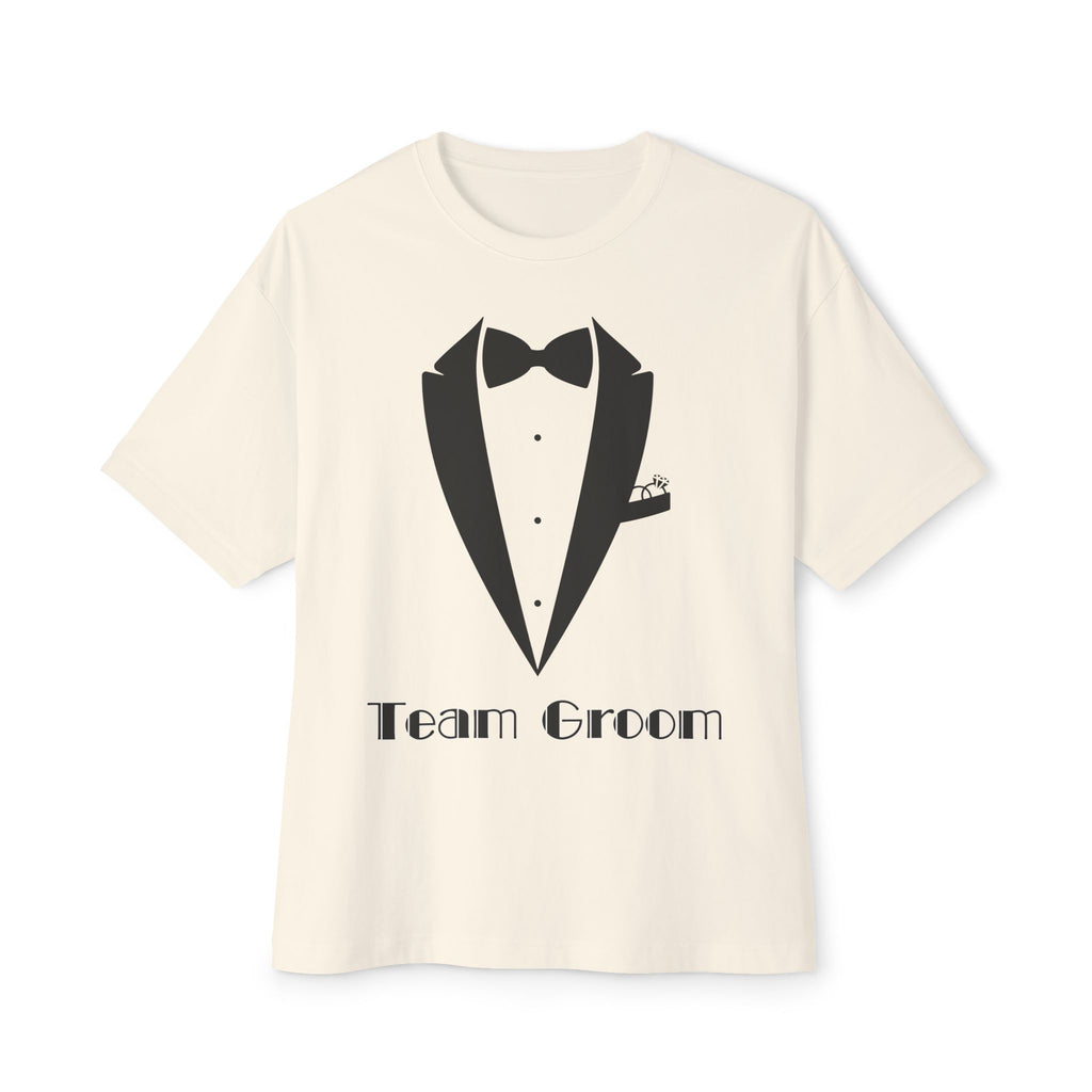 Groom's Team T-Shirt, Casual Wedding Tee, Unisex Oversized Tee, Bridal Party Gift, Groom Squad Shirt, Funny Wedding Apparel