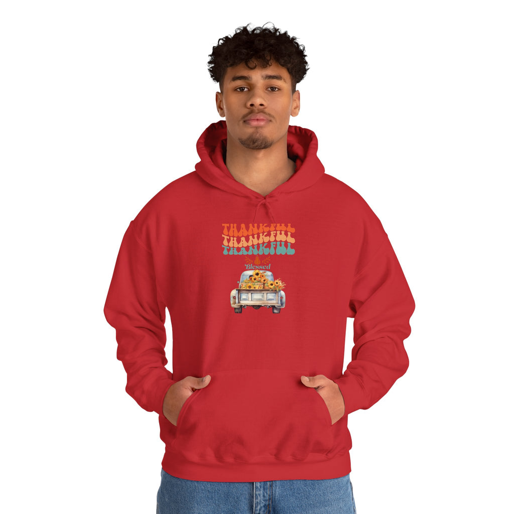 Thankful Vintage Hoodie - Cozy Unisex Sweatshirt for Fall, Thanksgiving Gathering, Gift, Casual Wear, Layering