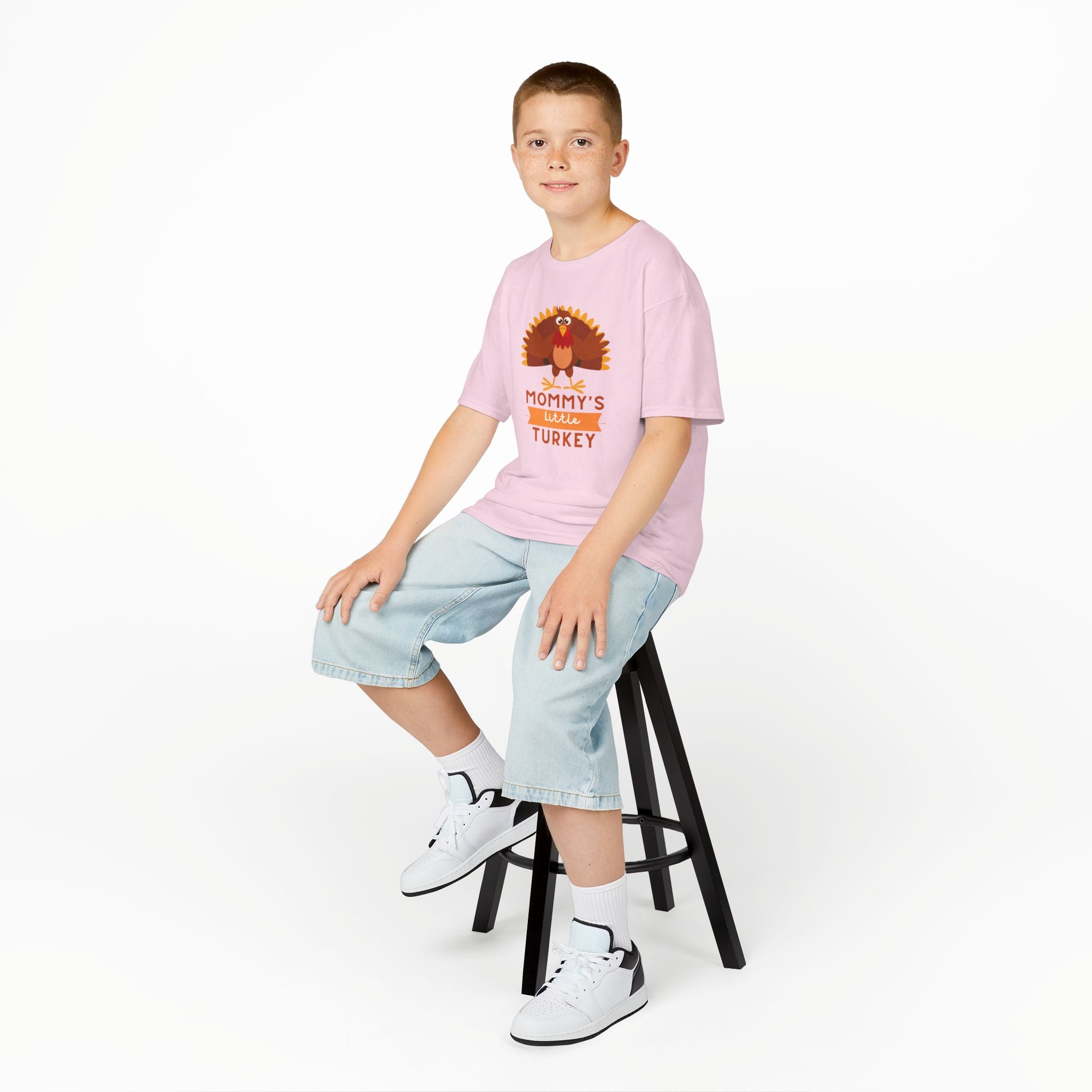 Mommy's Little Turkey Kids Tee - Thanksgiving Gift, Holiday Apparel, Cute Kids Clothing, Family Gathering, Kid's Casual Wear