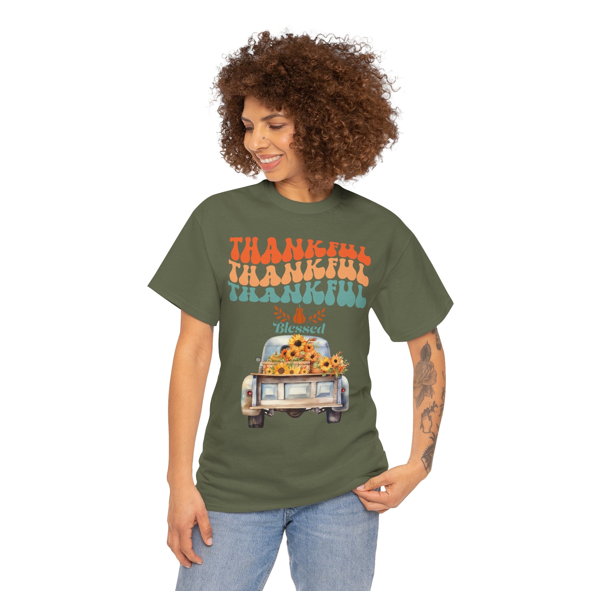 Thankful Vibes Unisex Tee - Perfect for Thanksgiving, Gratitude, Casual Wear, Gifts, Summer Days