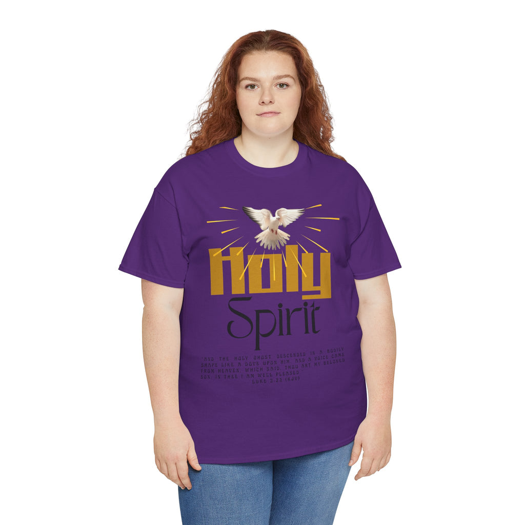 Christian T-shirts, Holy Spirit Unisex Heavy Cotton Tee, Inspirational T-Shirt for Faith Celebration, Christian Gift, Spiritual Attire, Religious Apparel