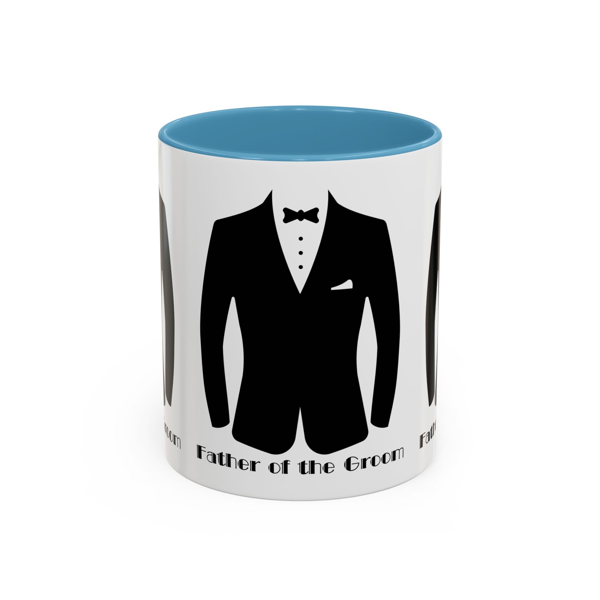 Father of the Groom Accent Coffee Mug 11/15 oz- Perfect Groomsmen Gift, Wedding Keepsake, Stylish Drinkware, Unique Wedding Favor