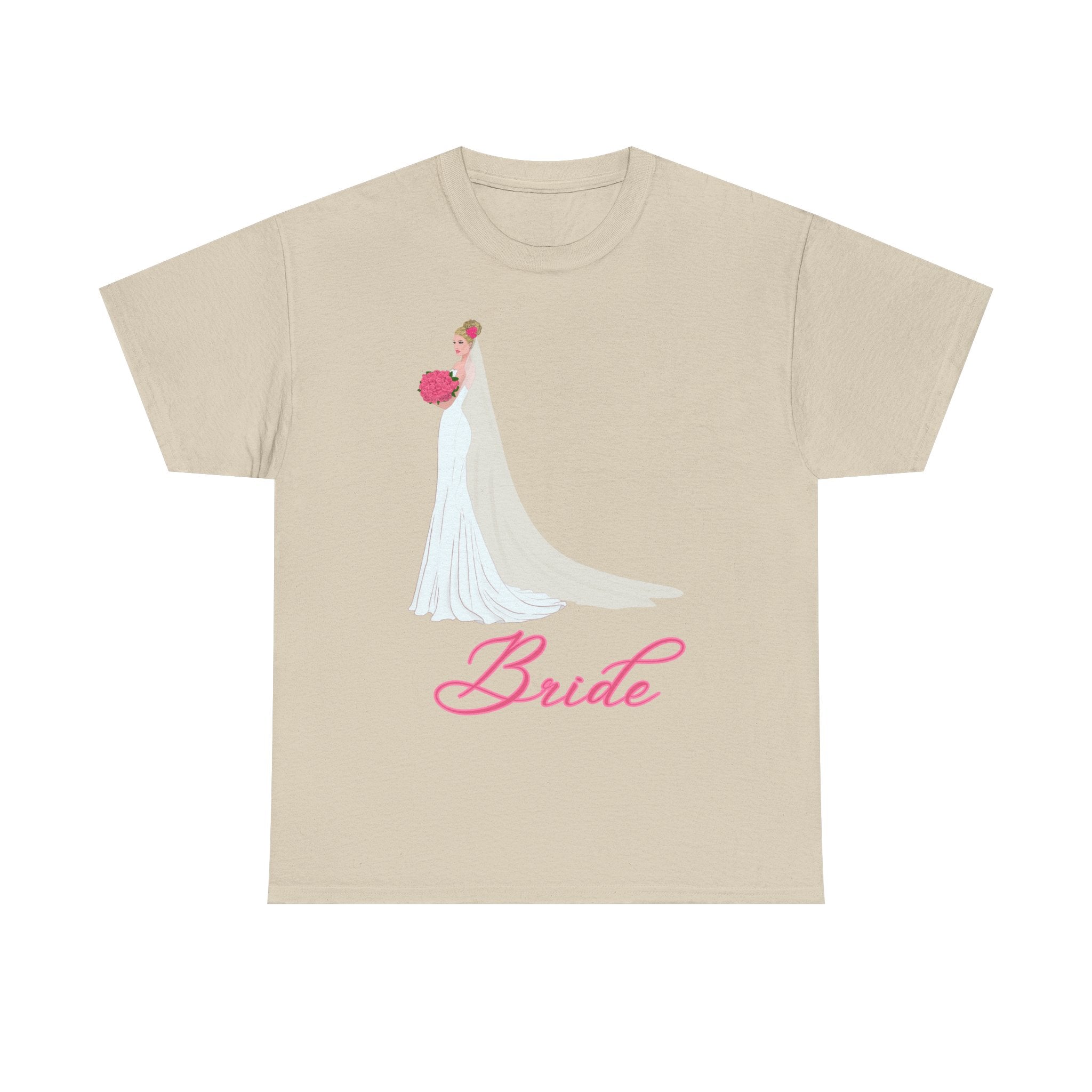 Bride Unisex Heavy Cotton Tee, Wedding Gift, Bridal Party Shirt, Engagement Party Top, Bride T-Shirt, Bridal Shower Attire