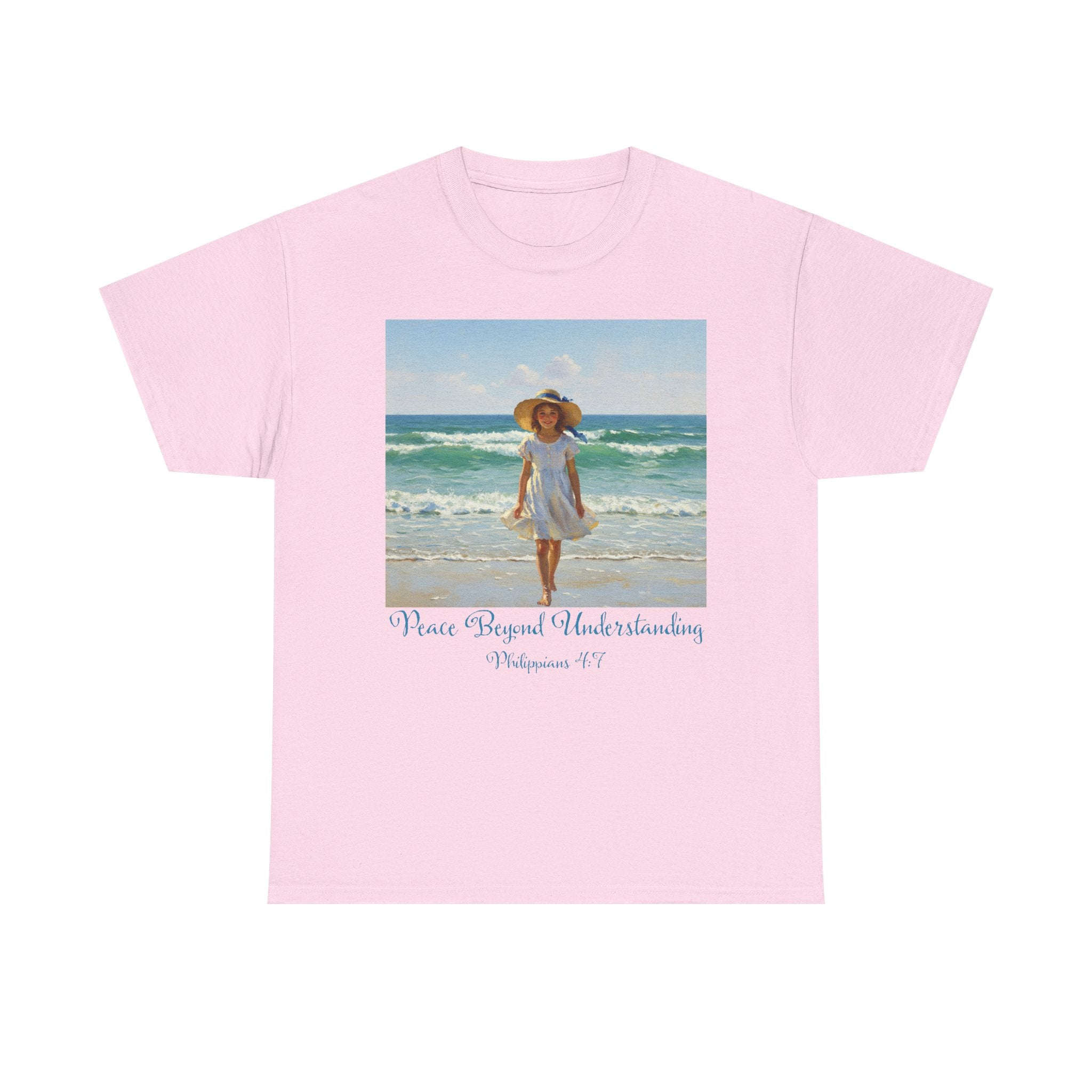 Serene Beach Vibes Tee for Summer Days, Top for Women, Casual Wear, Gifts for Beach Lovers, Vacay Essentials