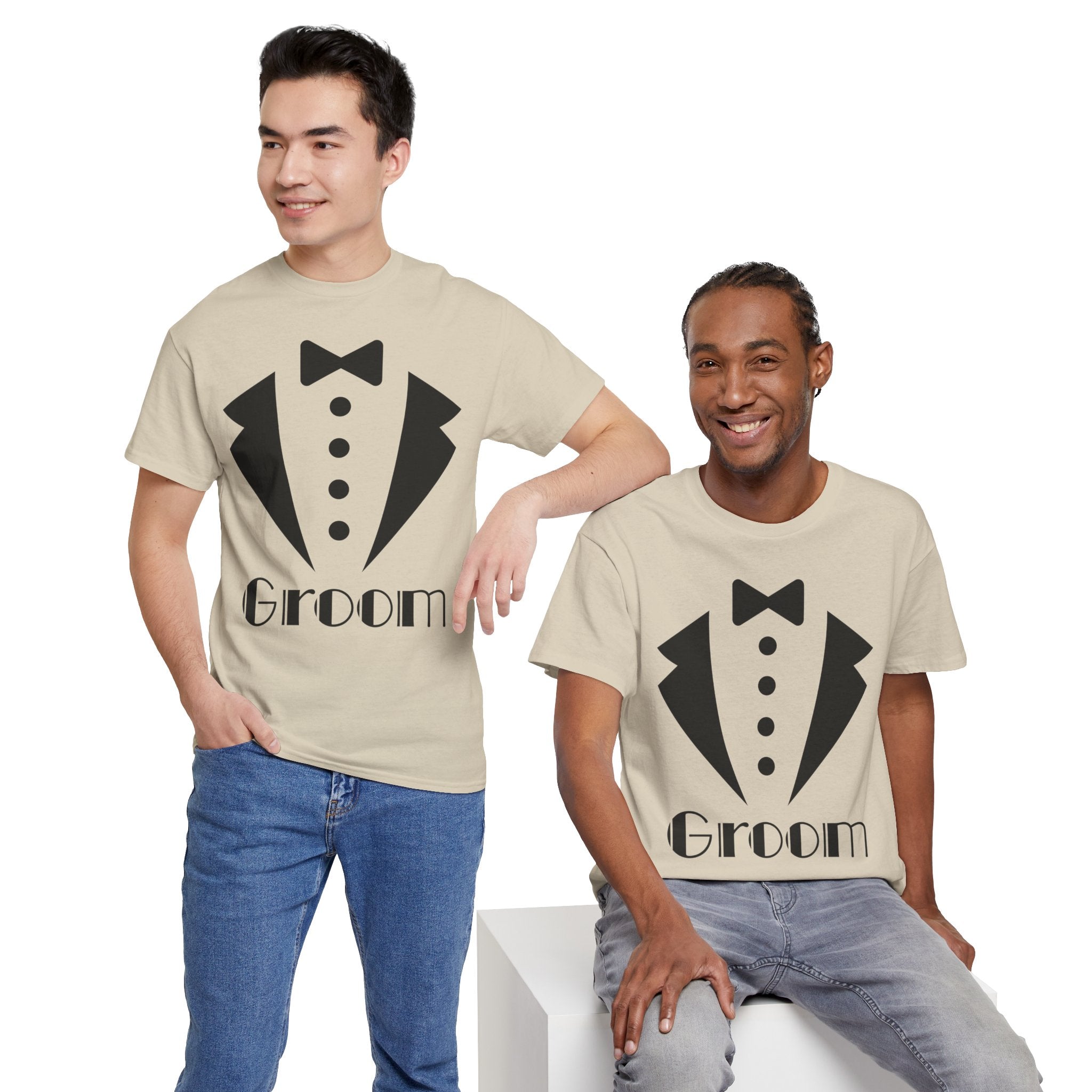 Groom T-Shirt - Unisex Heavy Cotton Tee for Weddings, Bachelor Parties, Groomsmen Gifts, Engagements, Bridal Showers