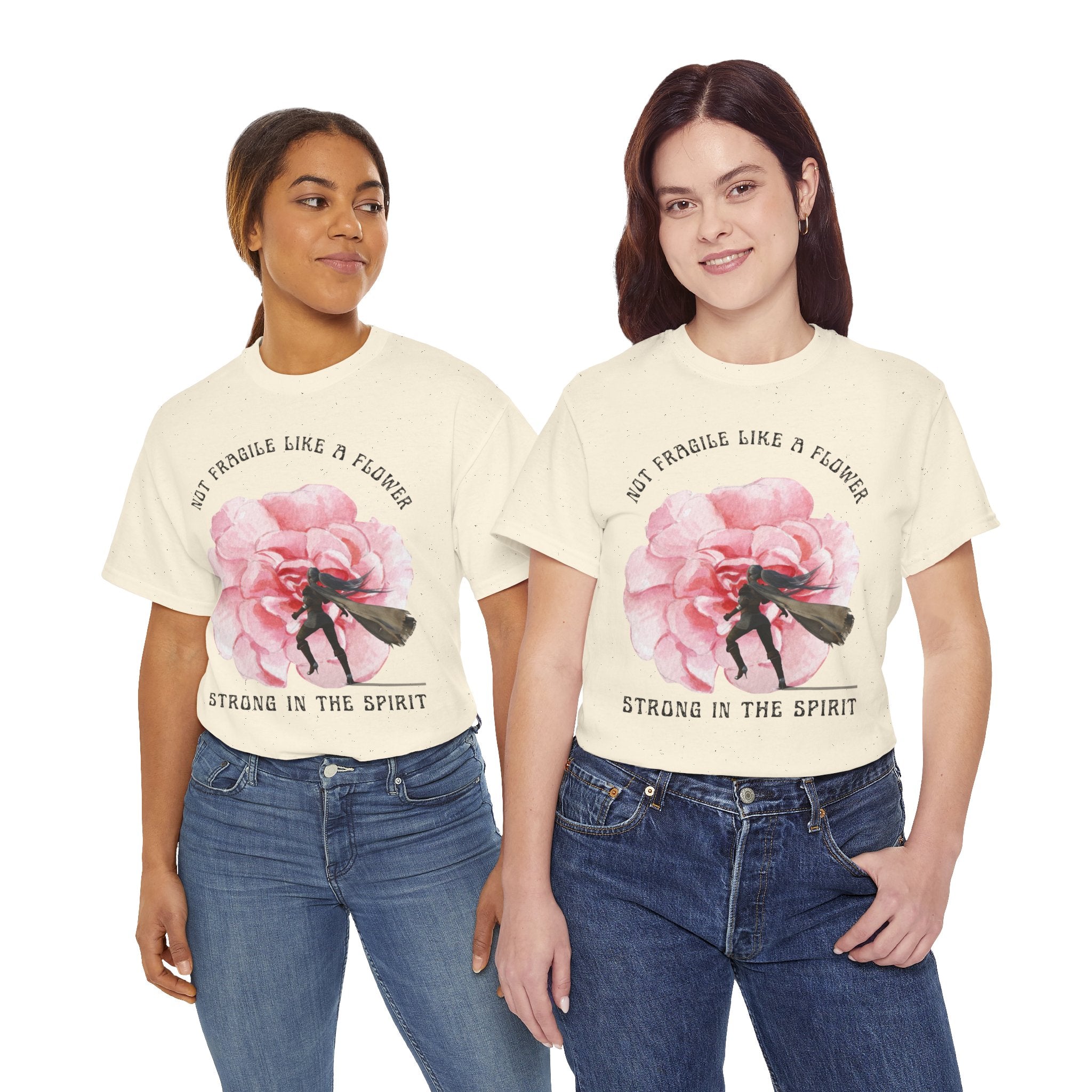 Floral Empowerment Tee, Not Fragile Like a Flower, Strong in the Spirit Shirt, Inspirational Unisex T-Shirt, Gift for Women, [...]