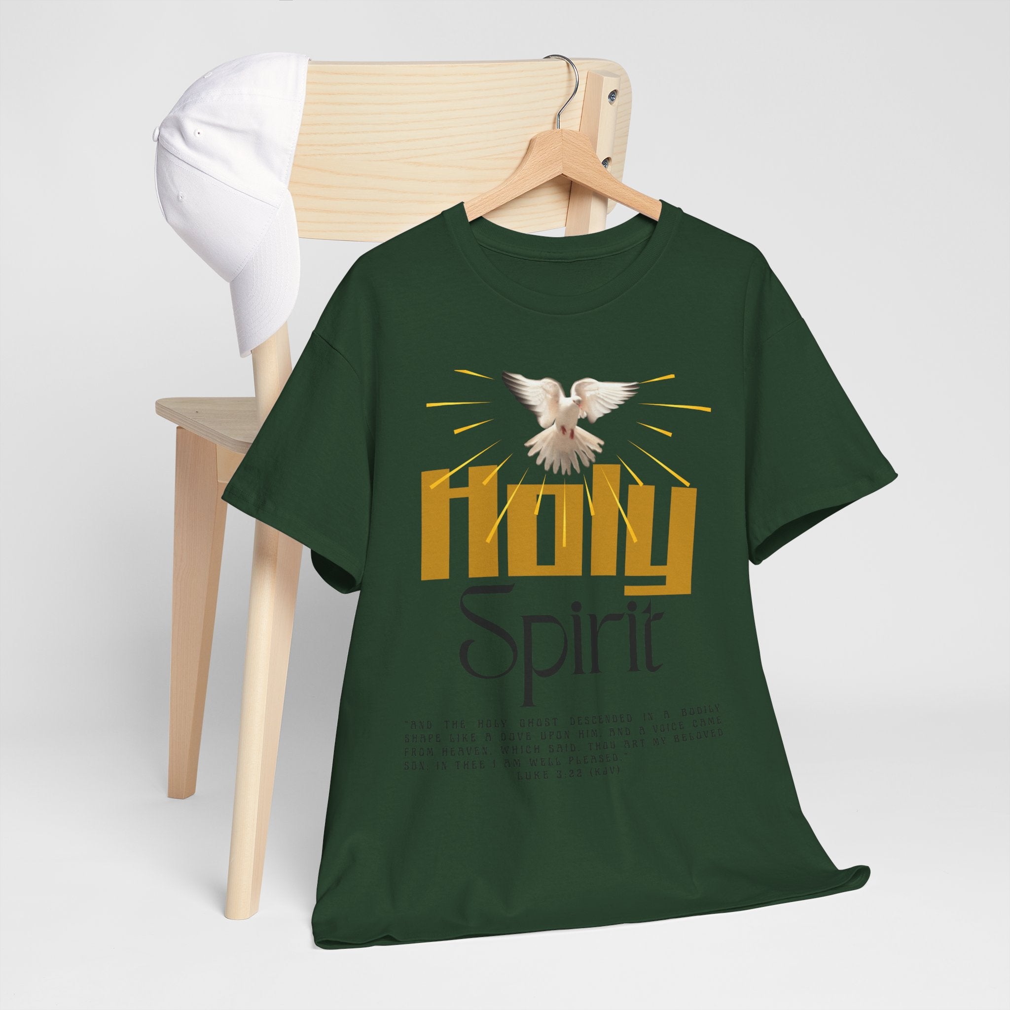 Christian T-shirts, Holy Spirit Unisex Heavy Cotton Tee, Inspirational T-Shirt for Faith Celebration, Christian Gift, Spiritual Attire, Religious Apparel