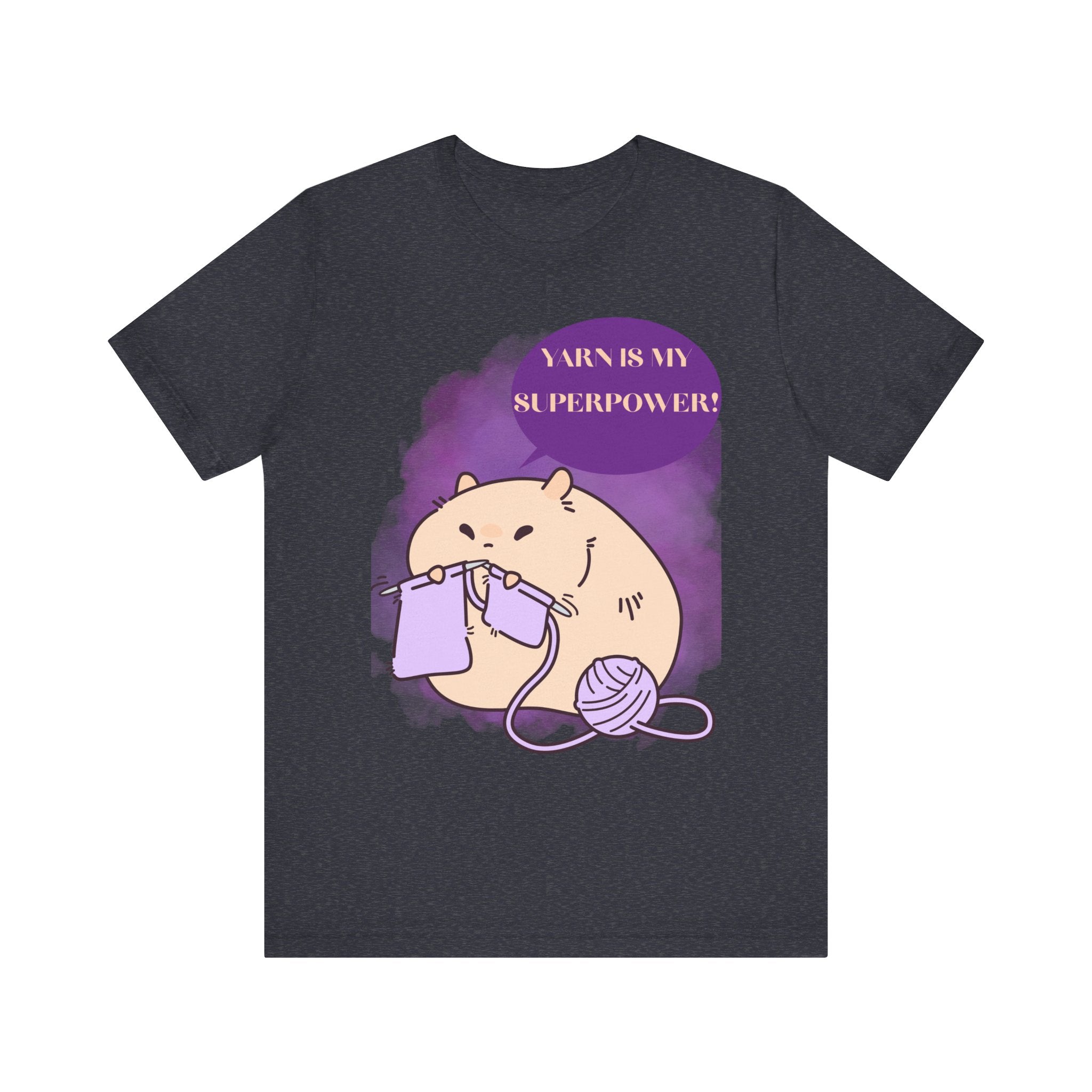 Yarn is my superpower! Crafty Knitting Tee for Crafters