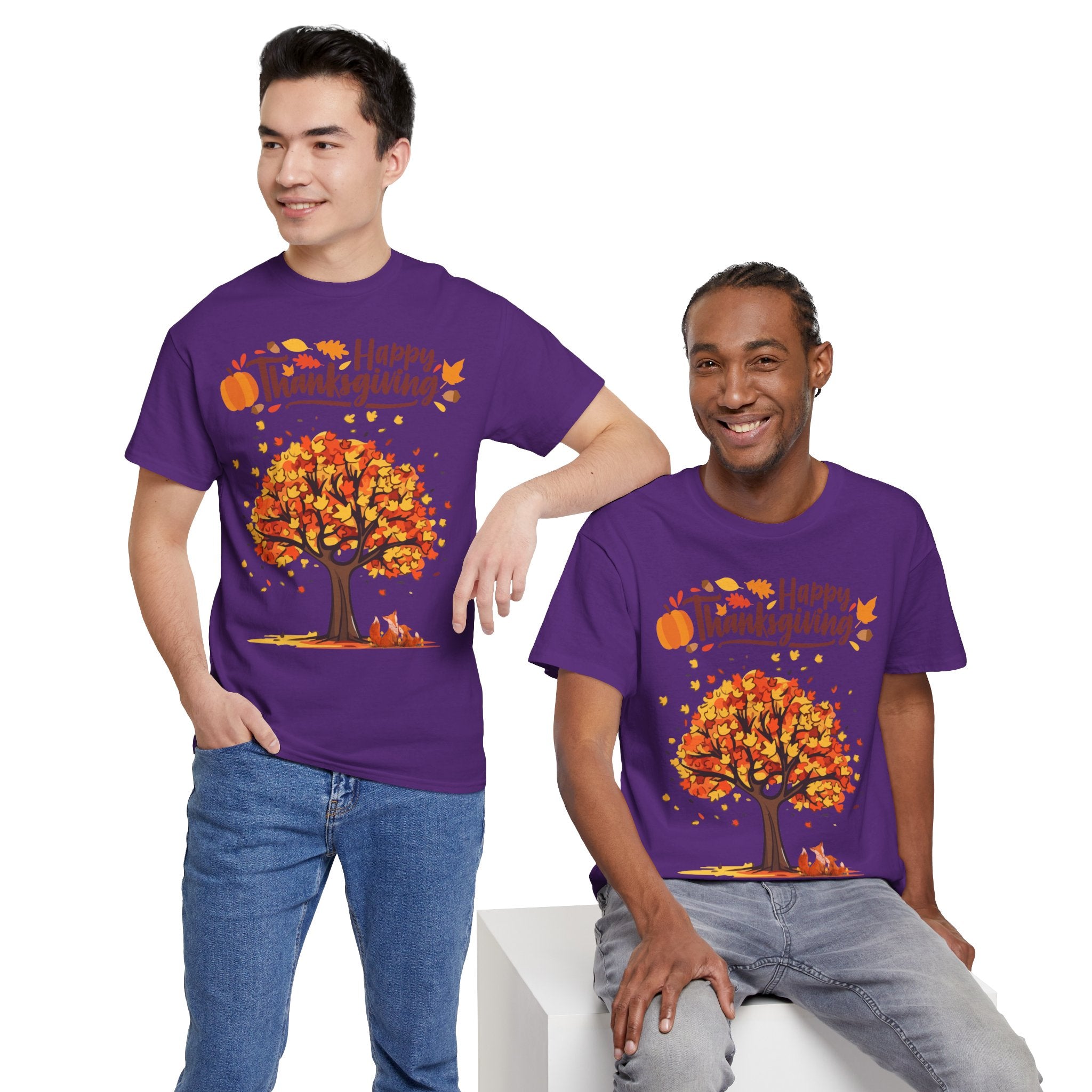 Thanksgiving Tree Tee, Autumn Shirt, Fall Apparel, Family Gathering Top, Seasonal Wear, Thanksgiving Gift