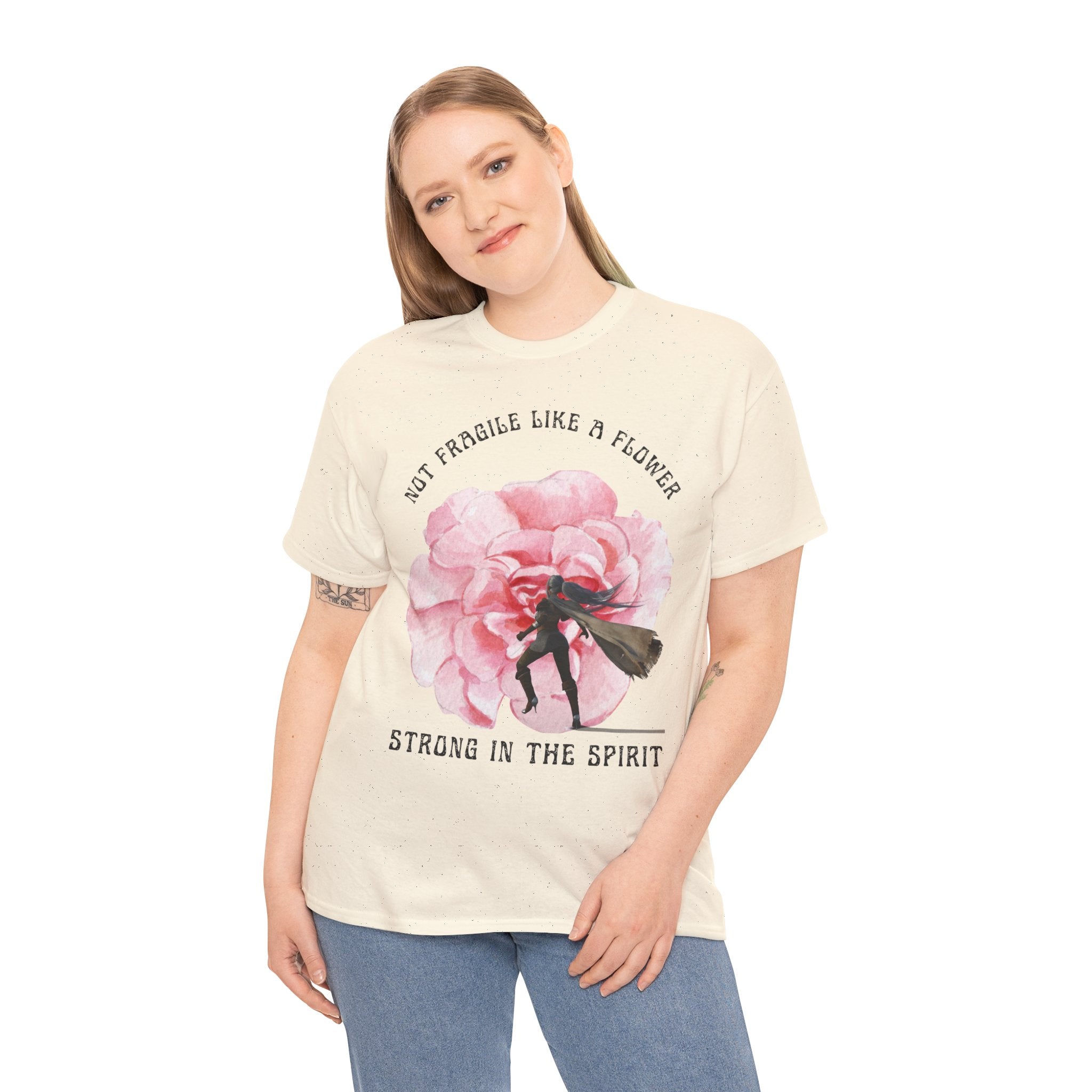 Floral Empowerment Tee, Not Fragile Like a Flower, Strong in the Spirit Shirt, Inspirational Unisex T-Shirt, Gift for Women, [...]
