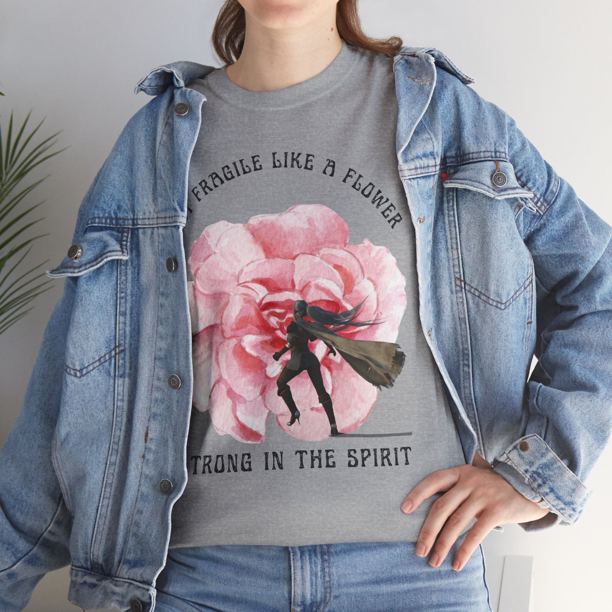 Floral Empowerment Tee, Not Fragile Like a Flower, Strong in the Spirit Shirt, Inspirational Unisex T-Shirt, Gift for Women, [...]