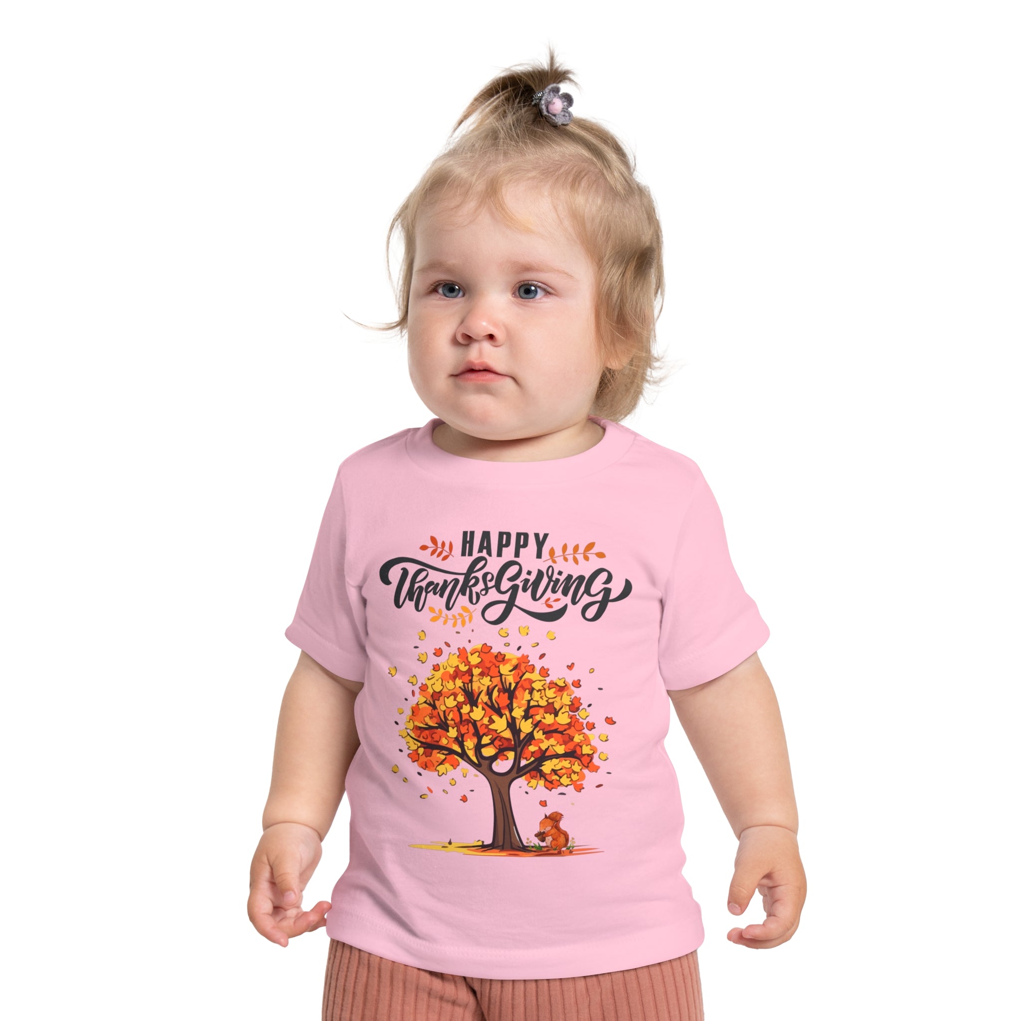 Happy Thanksgiving/Thanksgiving Baby T-Shirt, Cute Fall Apparel, Kids Autumn Clothing, Holiday Gift, Seasonal Outfit, Fall Tree Design