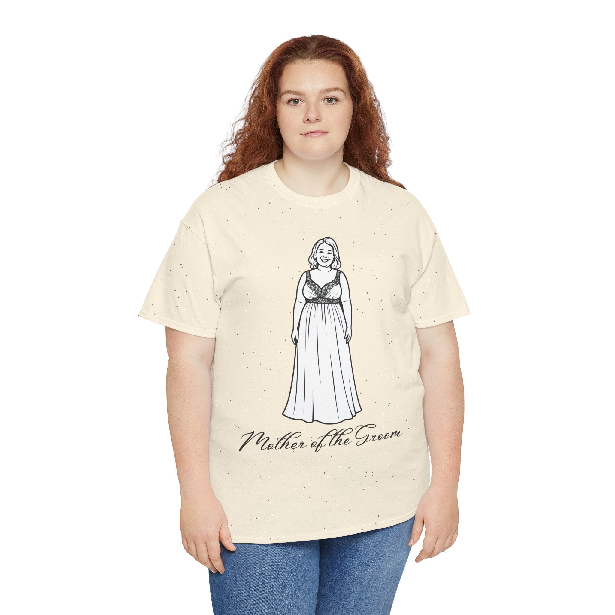Mother of the Groom Tee, Unisex Cotton T-Shirt for Weddings, Bridal Party Apparel, Gift for Mother, Wedding Day Fashion