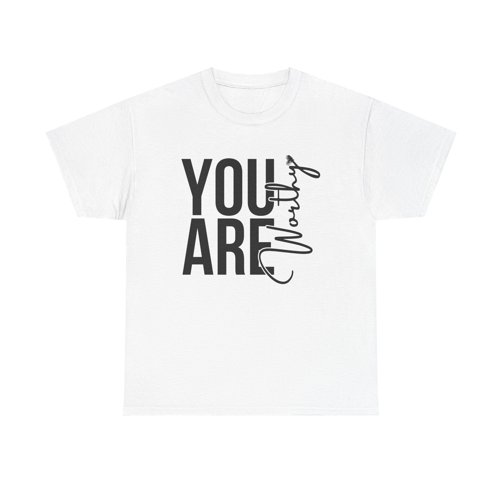 You Are Worthy Unisex Heavy Cotton Tee, Motivational Quote Shirt, Gift for Friends, Self-Love Tee, Uplifting Apparel, Positive [...]