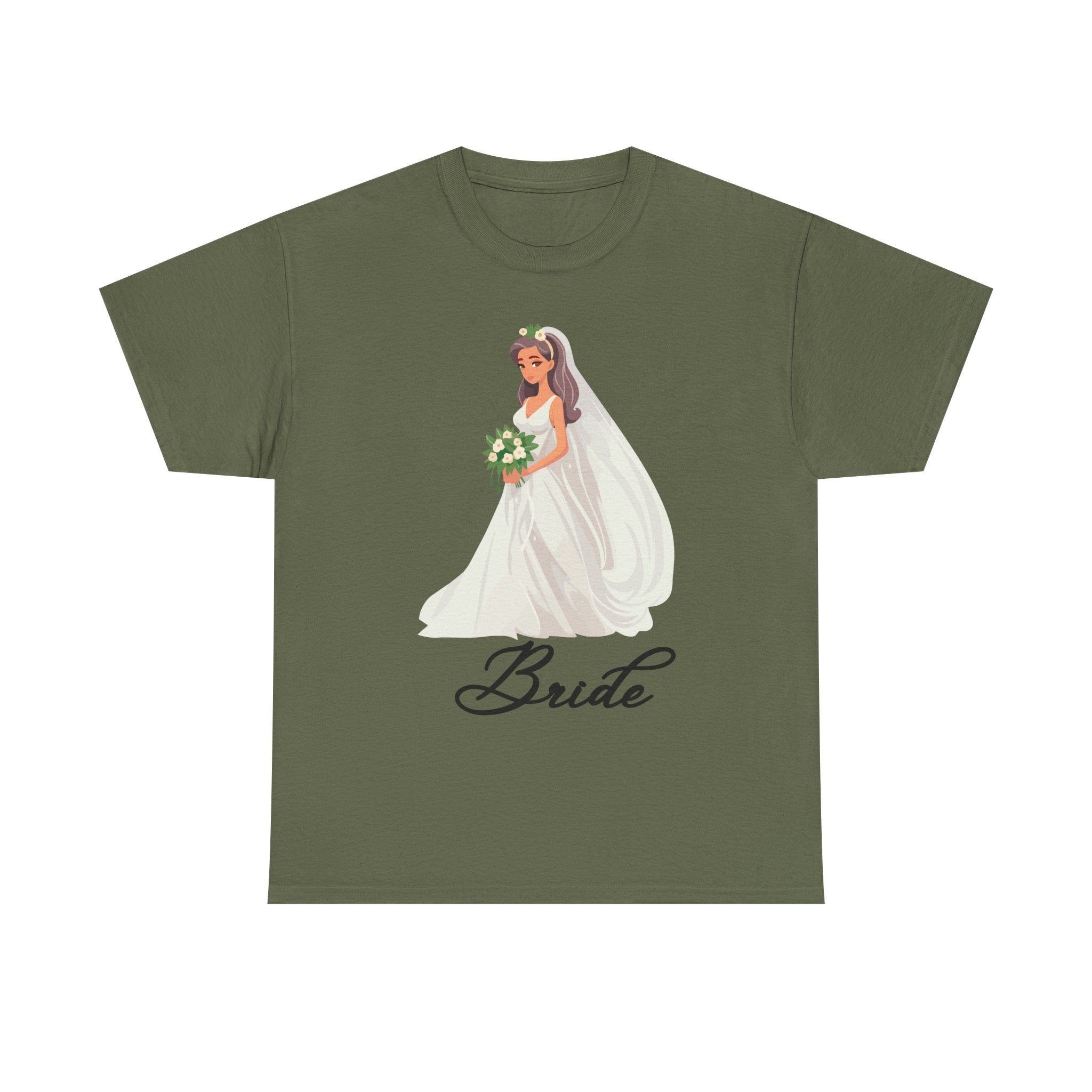 Bride Sketch Unisex Heavy Cotton Tee - Perfect for Weddings, Bridal Showers, Bachelorette Parties, Engagements, and Gifts