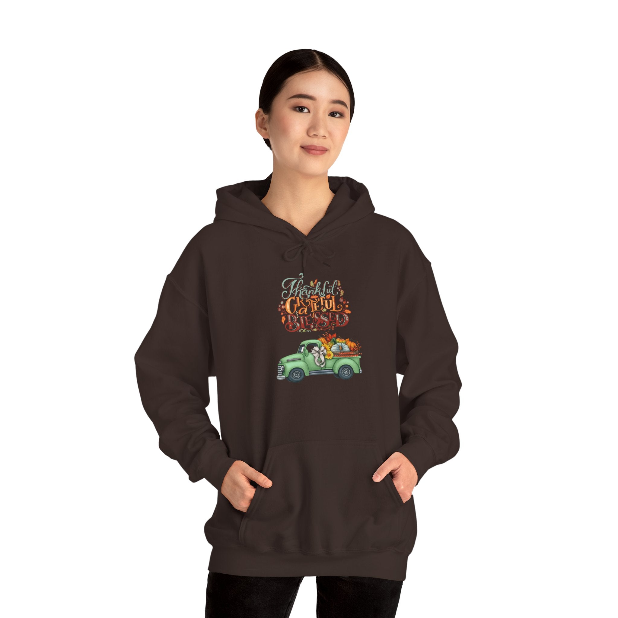 Festive Truck Sweatshirt - Cozy Holiday Hoodie, Winter Gift, Christmas Apparel, Unisex Clothing, Seasonal Fashion