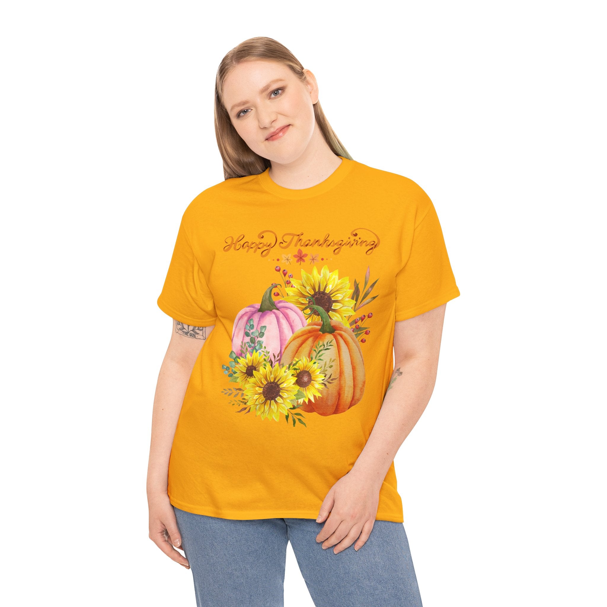 Thanksgiving T-shirts, Pumpkin Tee, Autumn Shirt, Unisex Fall Apparel, Holiday Gift, Cozy Outfit, Harvest Festival Clothing