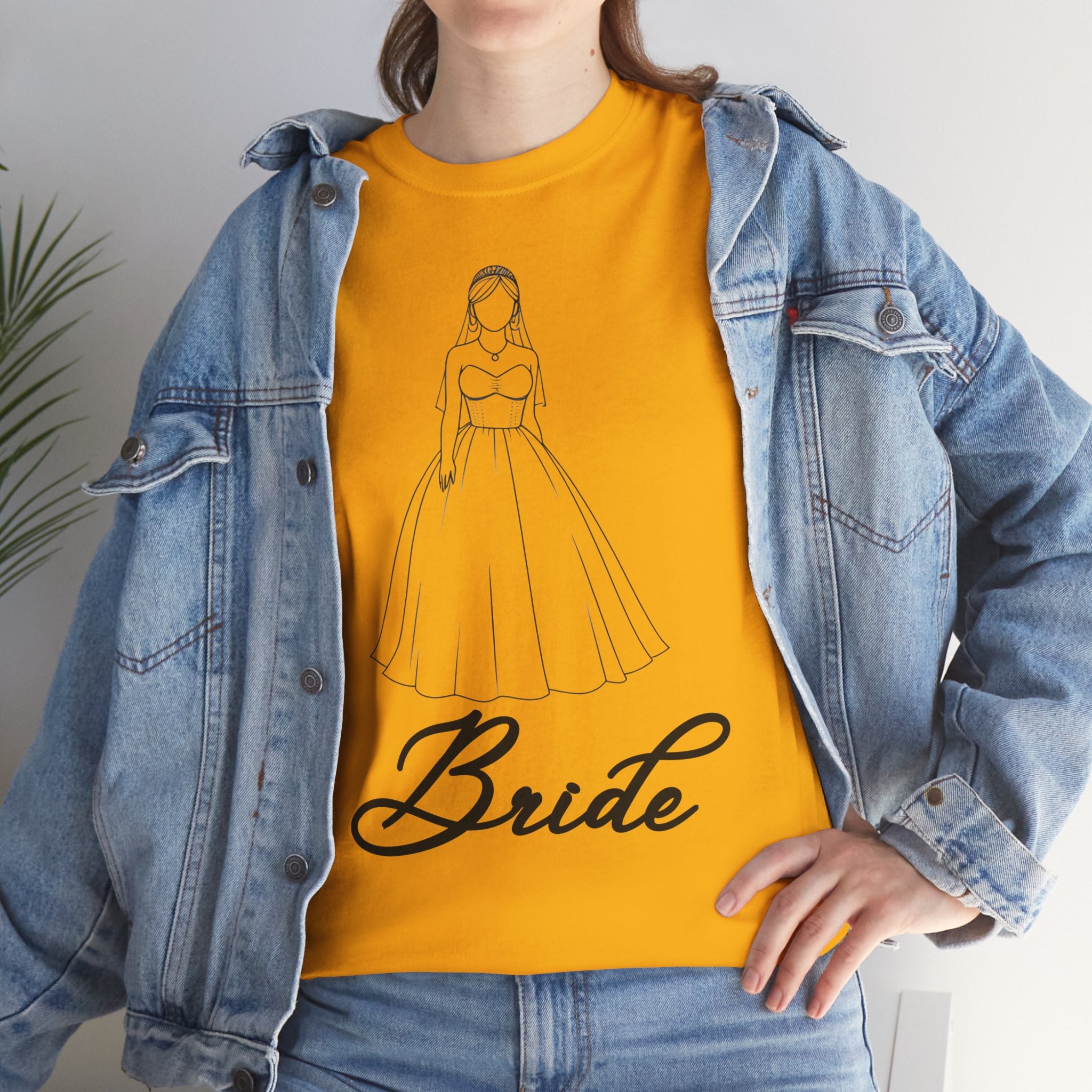 Bride Graphic Unisex Heavy Cotton Tee, Wedding Shirt, Bridal Party Gift, Engagement Celebration, Bride-to-Be Apparel, Wedding Day Outfit