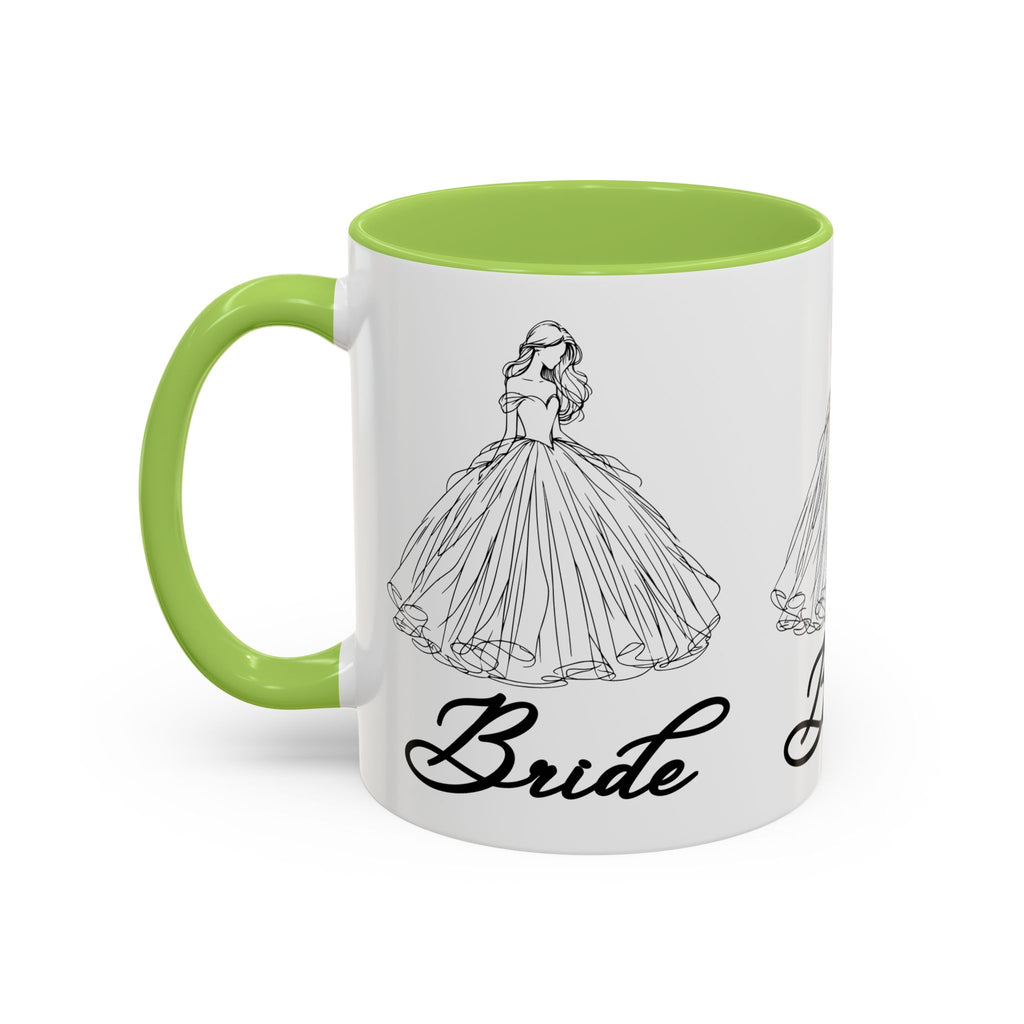 Bride Mug | Elegant Wedding Dress Design | Bridal Shower Gift & Keepsake
