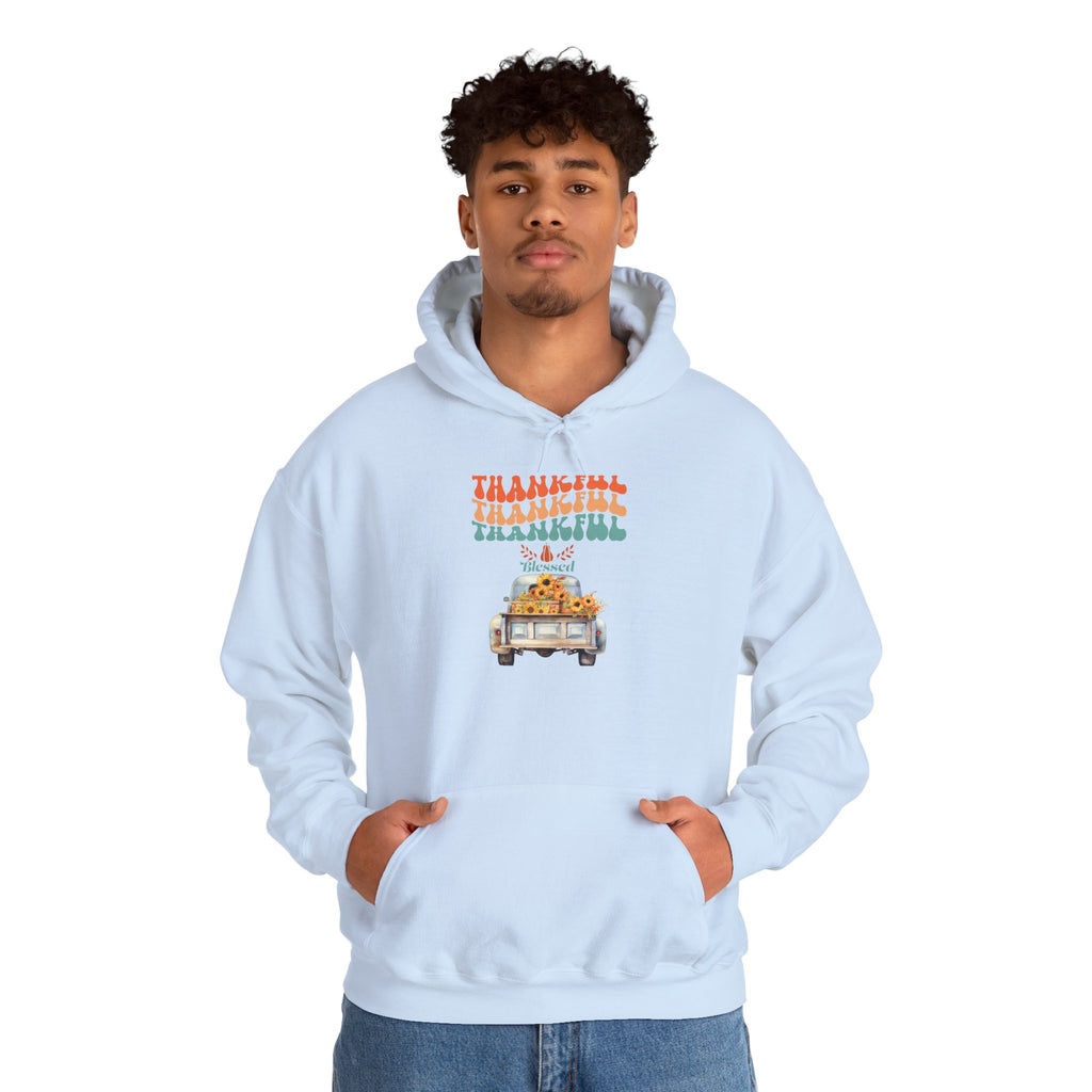 Thankful Vintage Hoodie - Cozy Unisex Sweatshirt for Fall, Thanksgiving Gathering, Gift, Casual Wear, Layering
