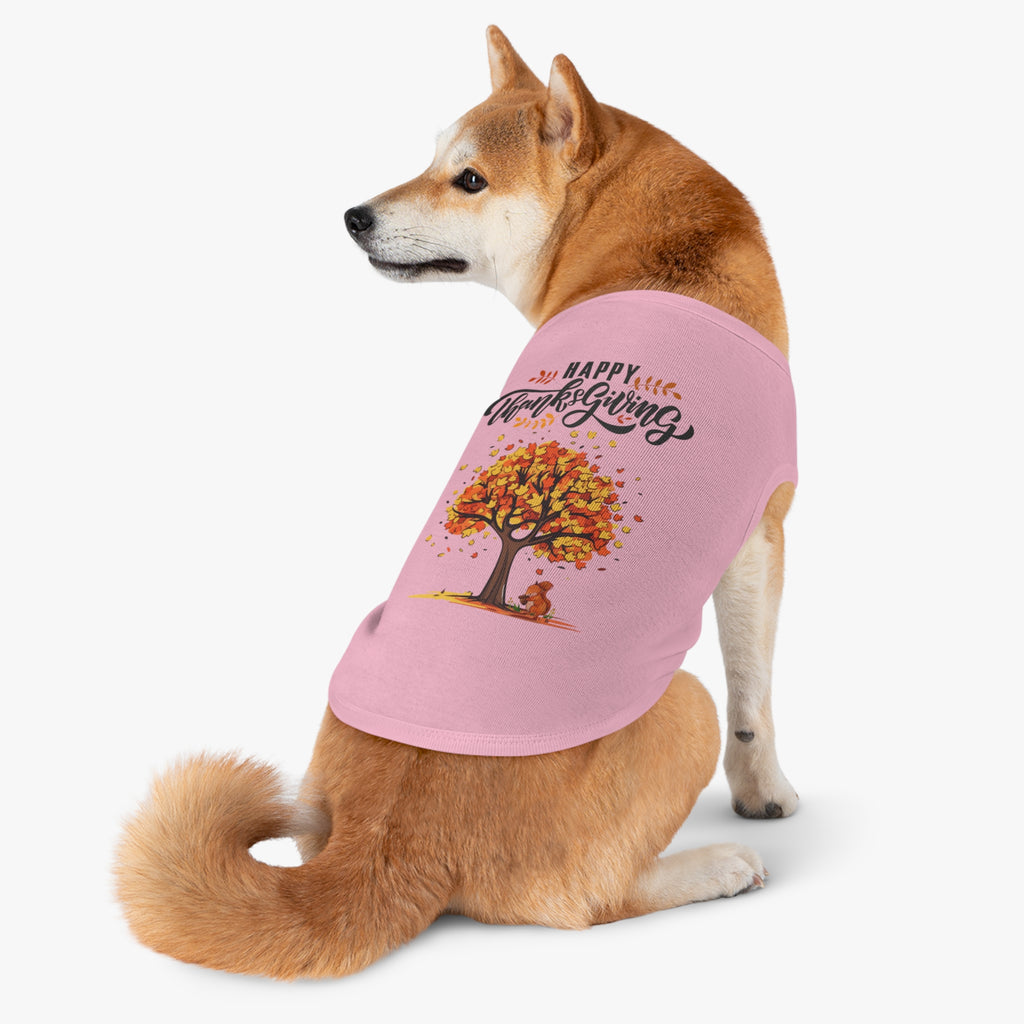 Thanksgiving Pet Tank Top, Dog Shirt, Fall Apparel, Cute Dog Clothes, Pumpkin Spice Season