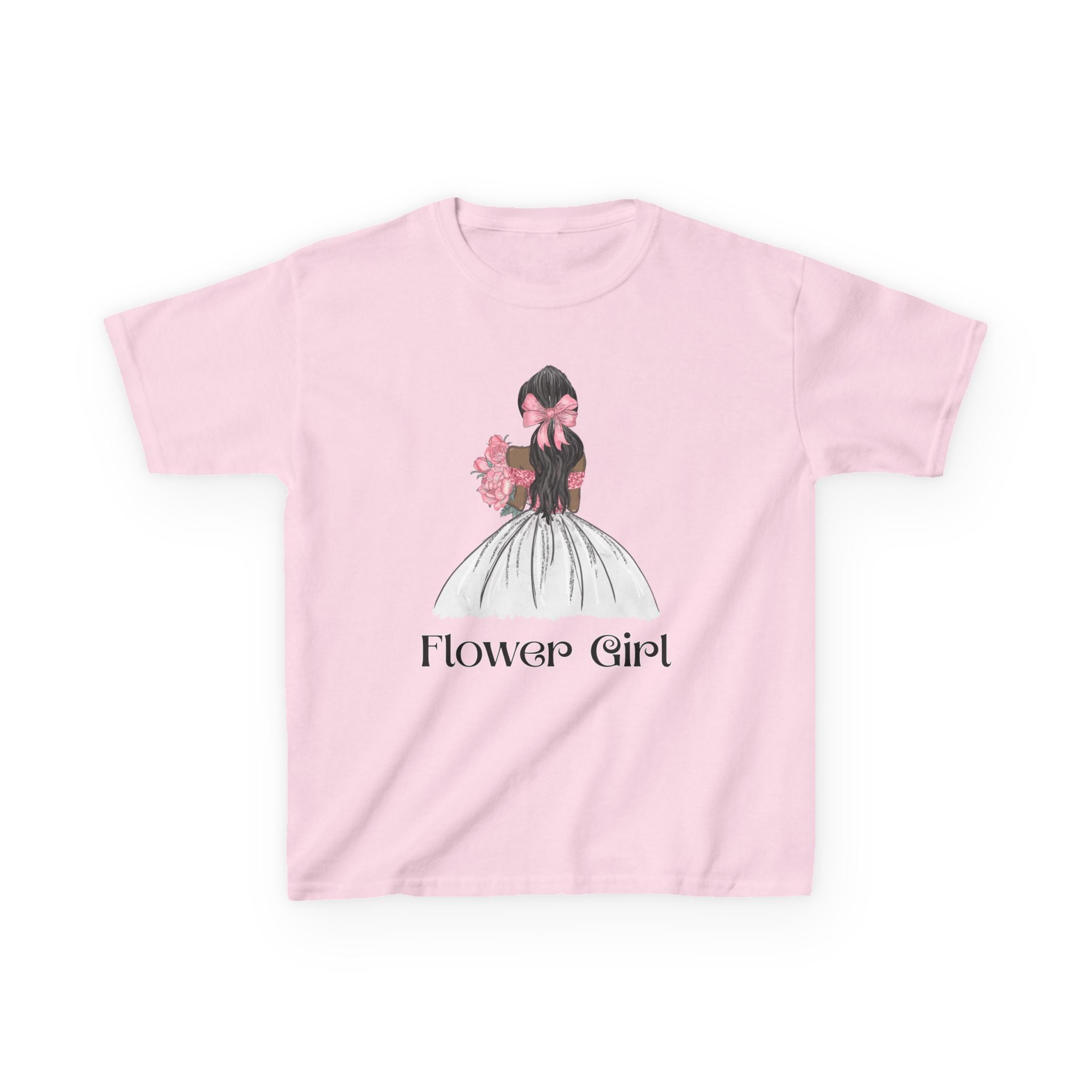Flower Girl Kids Tee, Cute Floral T-Shirt for Flower Girls, Wedding Apparel, Toddler Gift, Birthday Outfit, Spring Fling Top