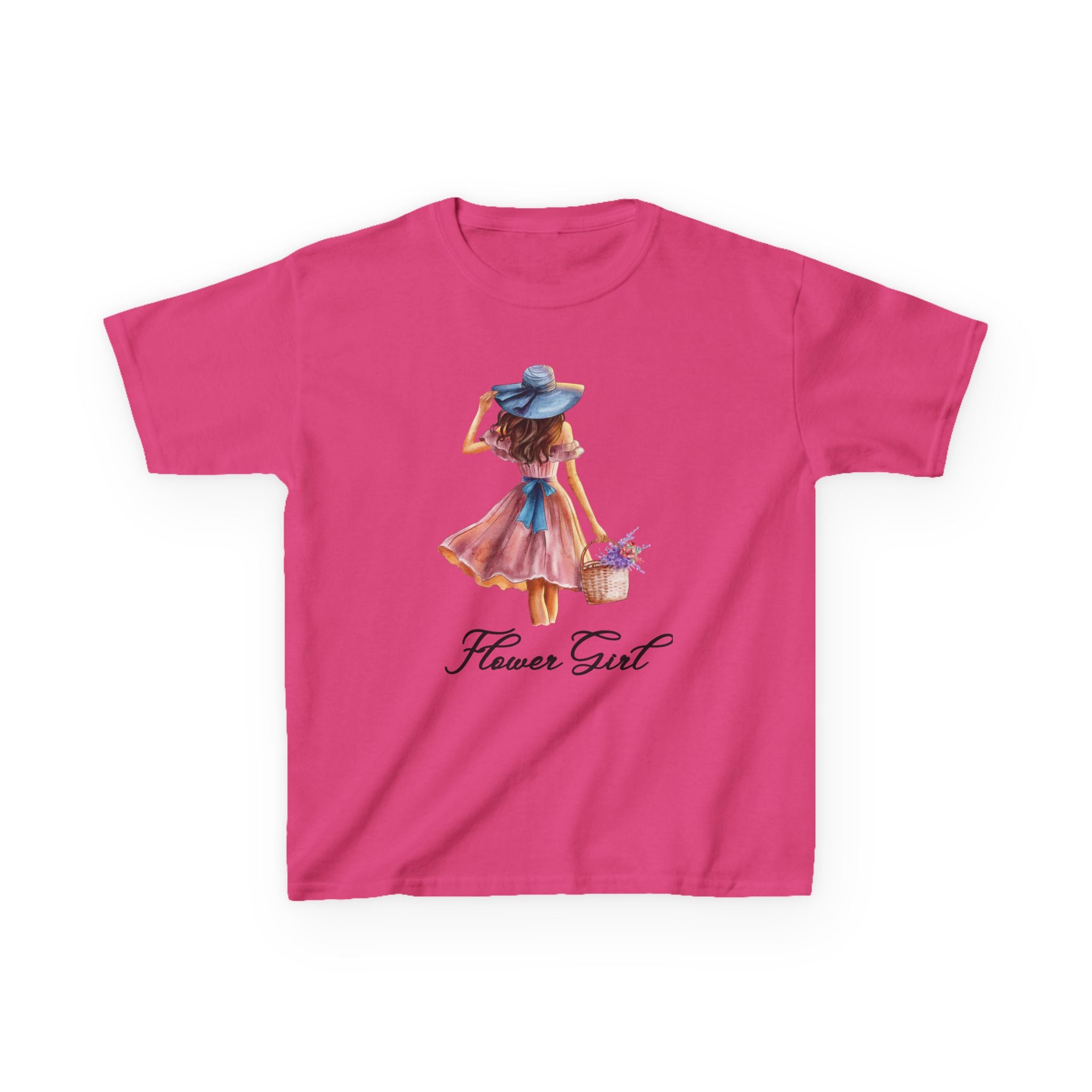 Flower Girl Kids Tee, Cute Kids T-Shirt, Spring Fashion, Outdoor Playwear, Children's Gift, Floral Design