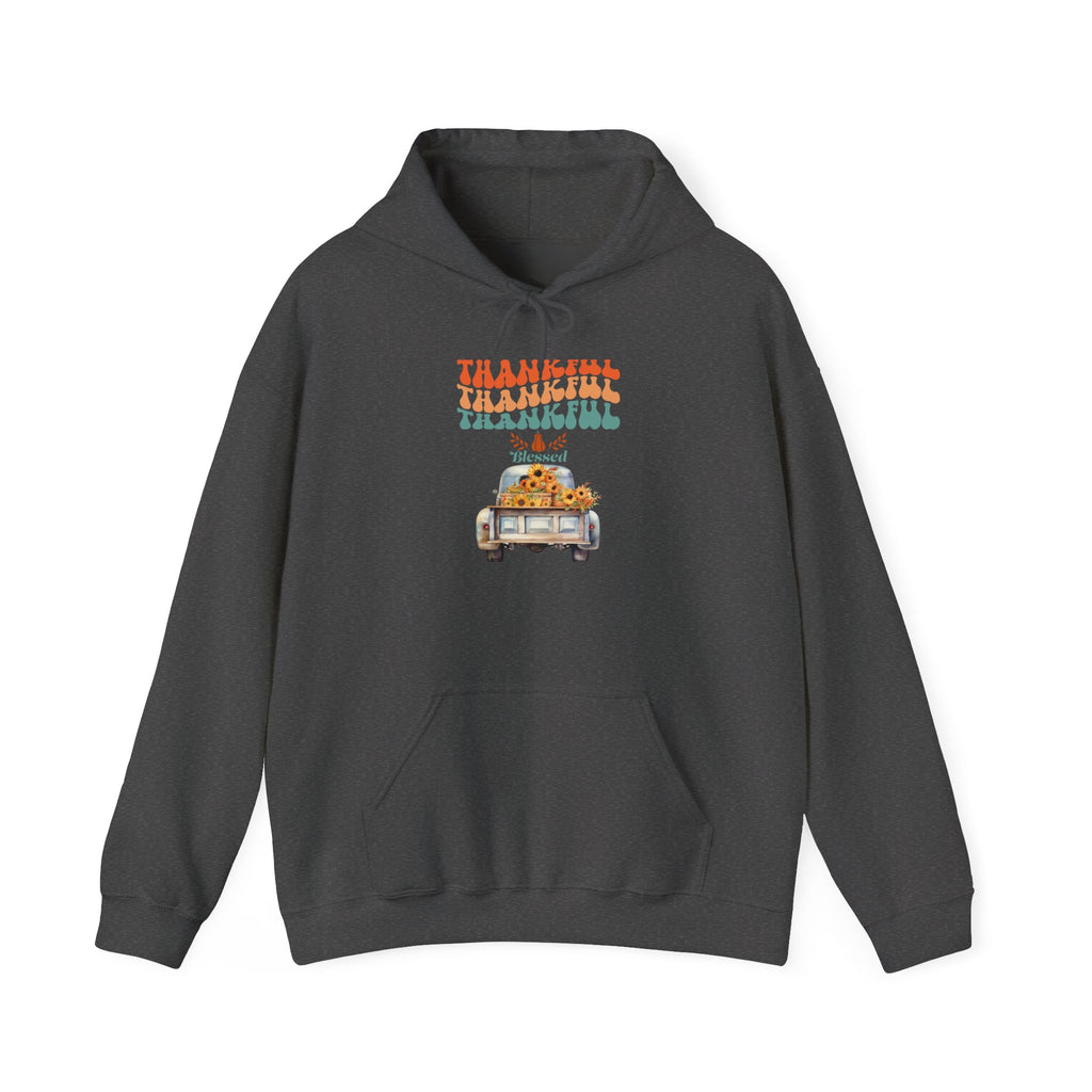Thankful Vintage Hoodie - Cozy Unisex Sweatshirt for Fall, Thanksgiving Gathering, Gift, Casual Wear, Layering