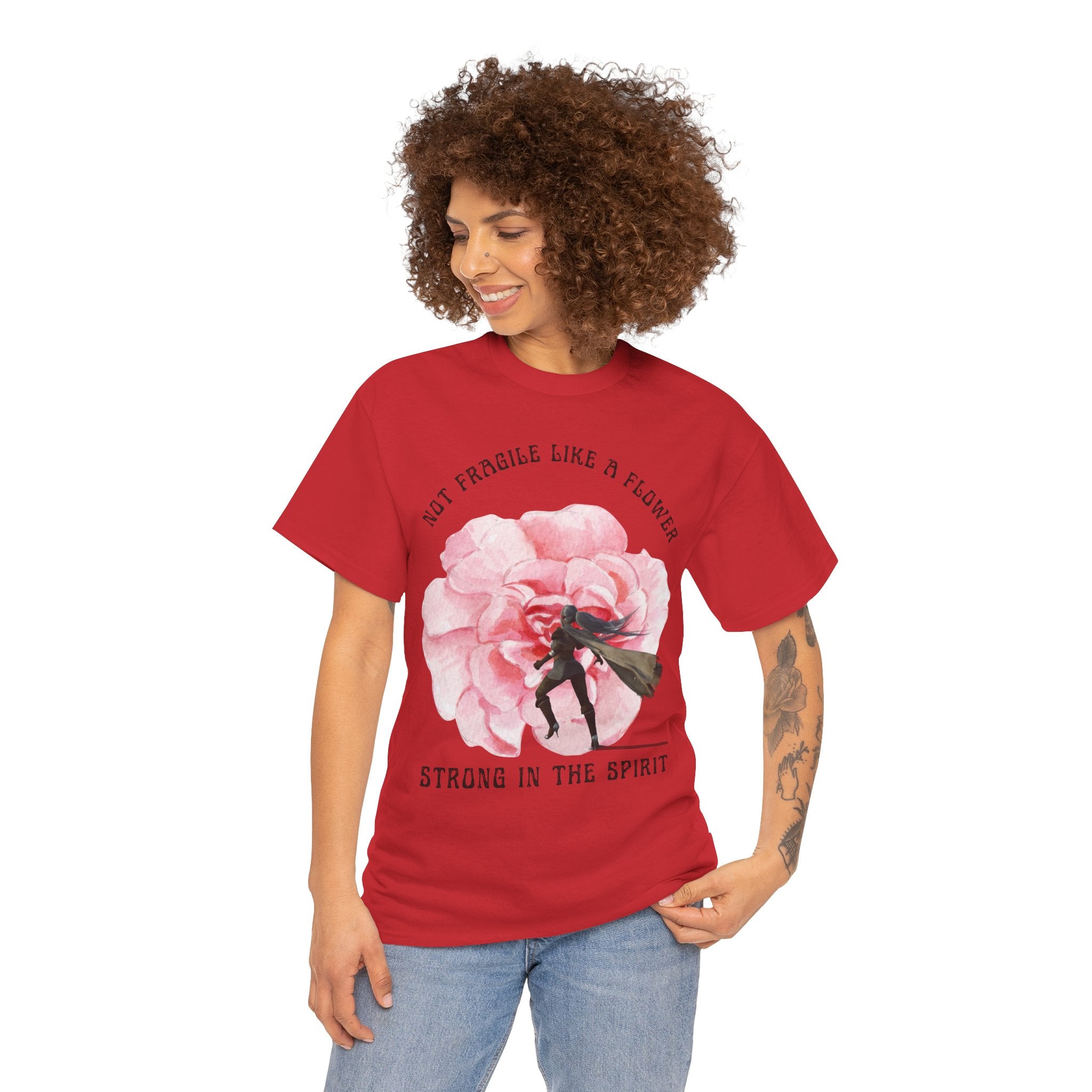 Floral Empowerment Tee, Not Fragile Like a Flower, Strong in the Spirit Shirt, Inspirational Unisex T-Shirt, Gift for Women, [...]