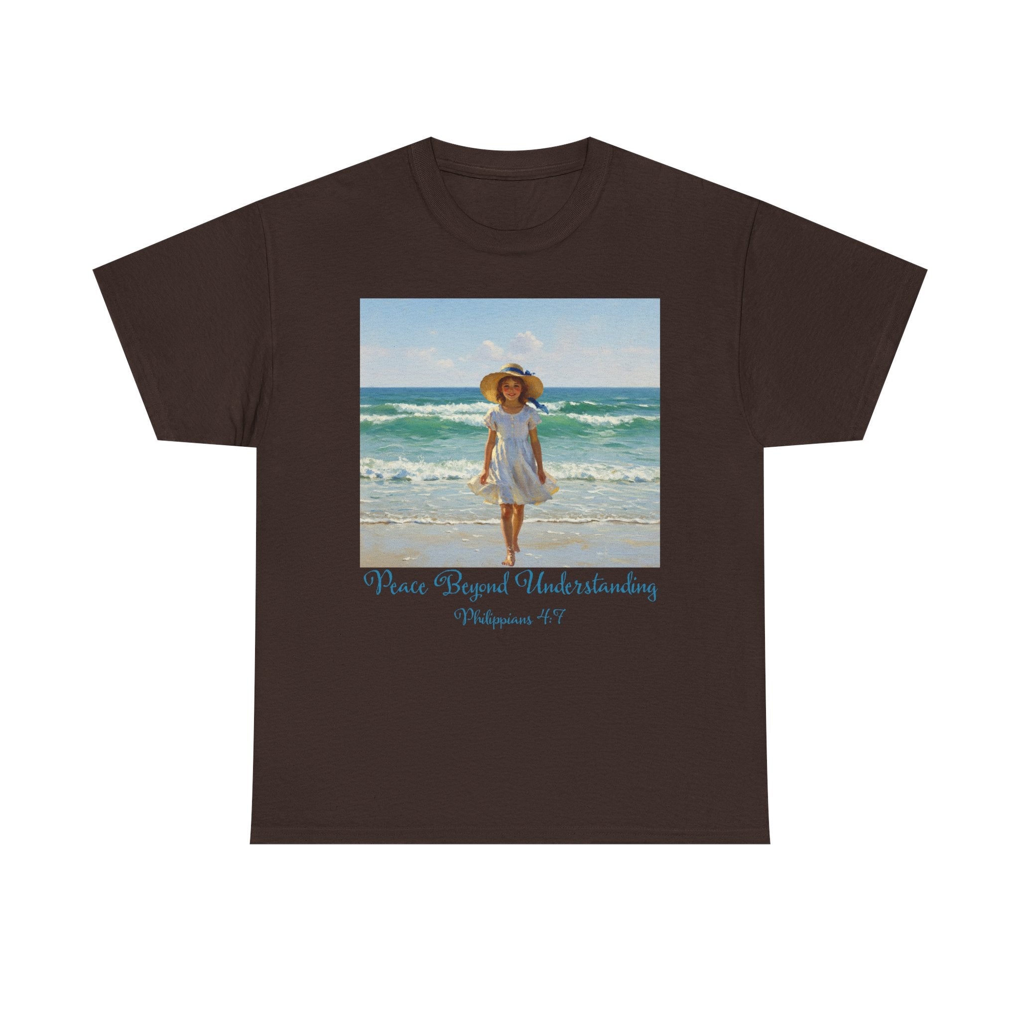Serene Beach Vibes Tee for Summer Days, Top for Women, Casual Wear, Gifts for Beach Lovers, Vacay Essentials