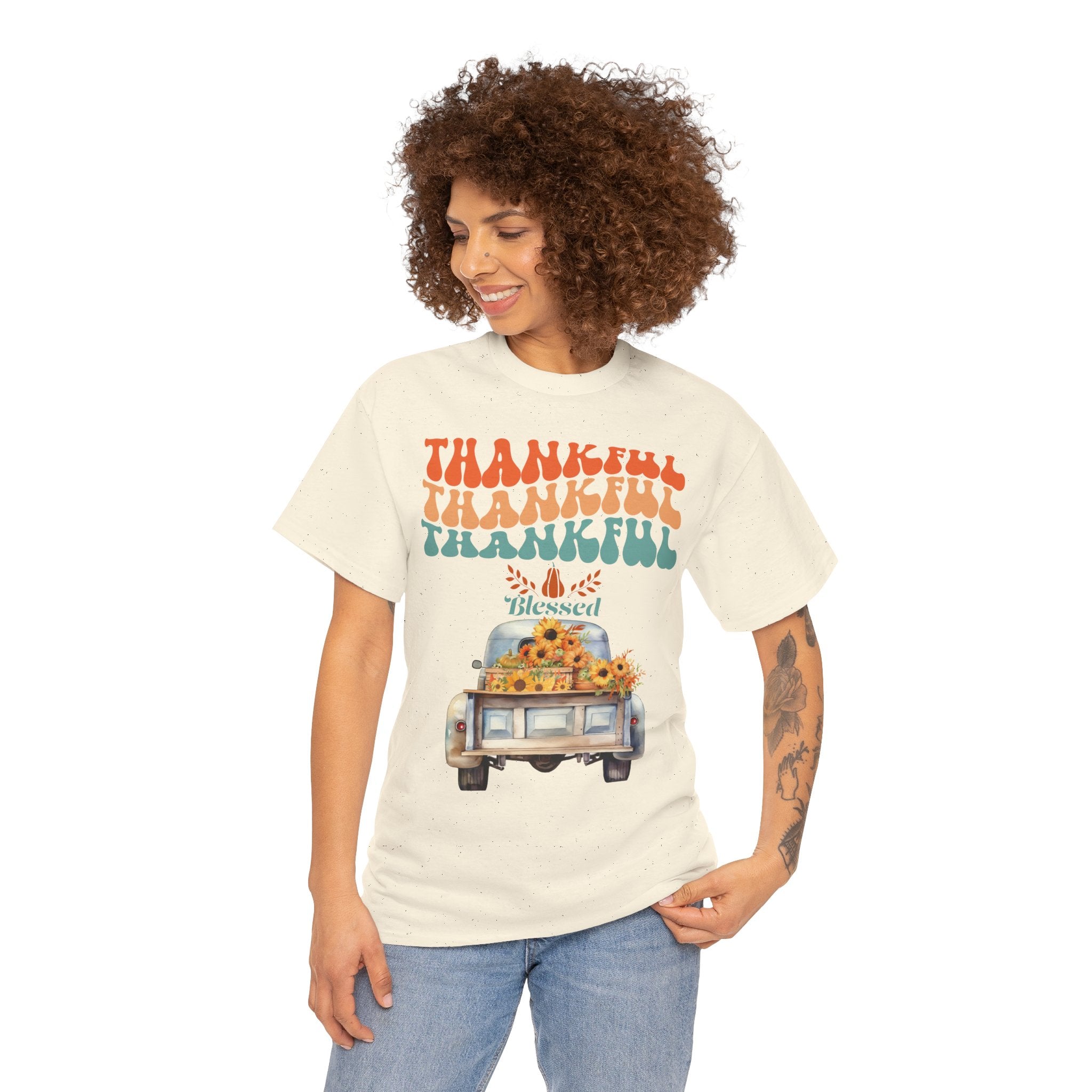 Thankful Vibes Unisex Tee - Perfect for Thanksgiving, Gratitude, Casual Wear, Gifts, Summer Days