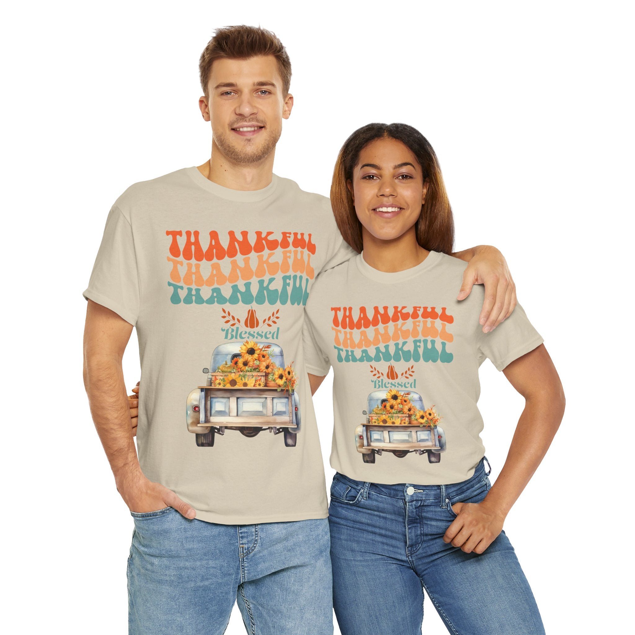 Thankful Vibes Unisex Tee - Perfect for Thanksgiving, Gratitude, Casual Wear, Gifts, Summer Days